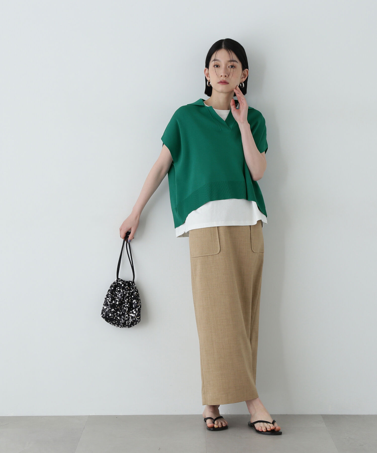  「リラックスポロニット」|ニット・セーター|