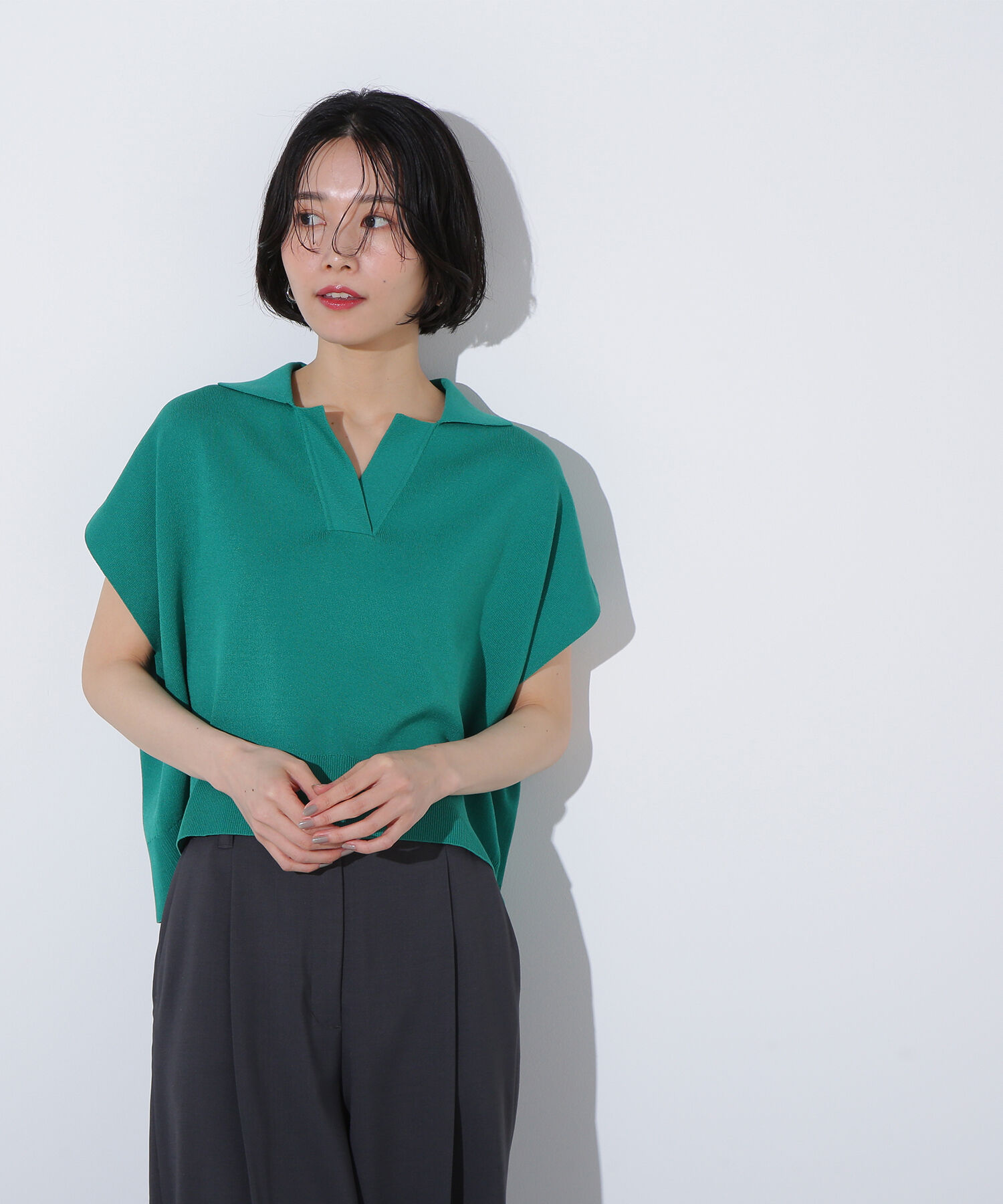  「リラックスポロニット」|ニット・セーター|