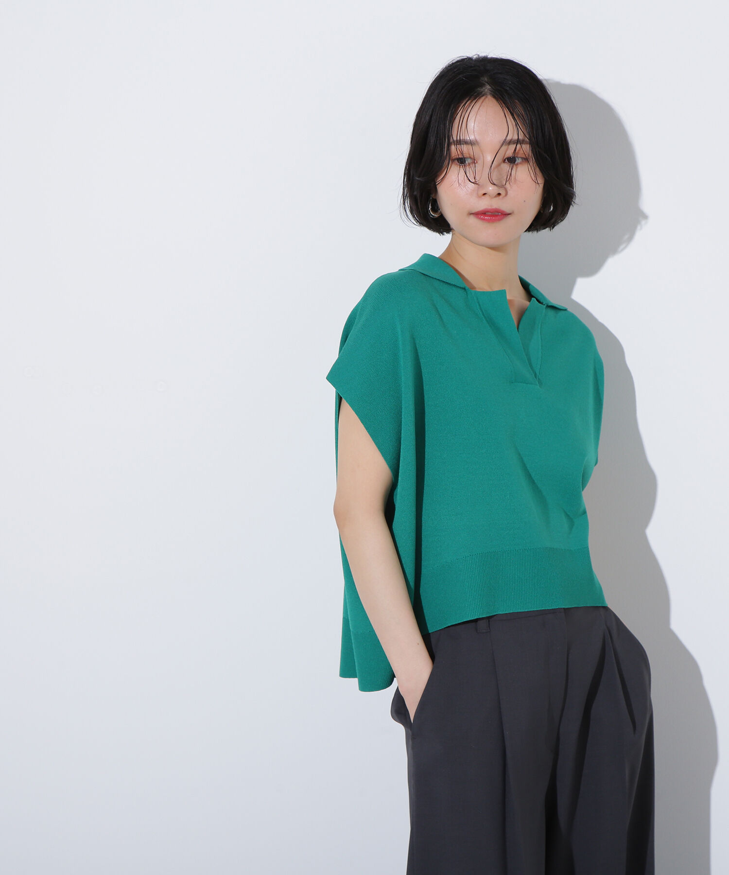  「リラックスポロニット」|ニット・セーター|