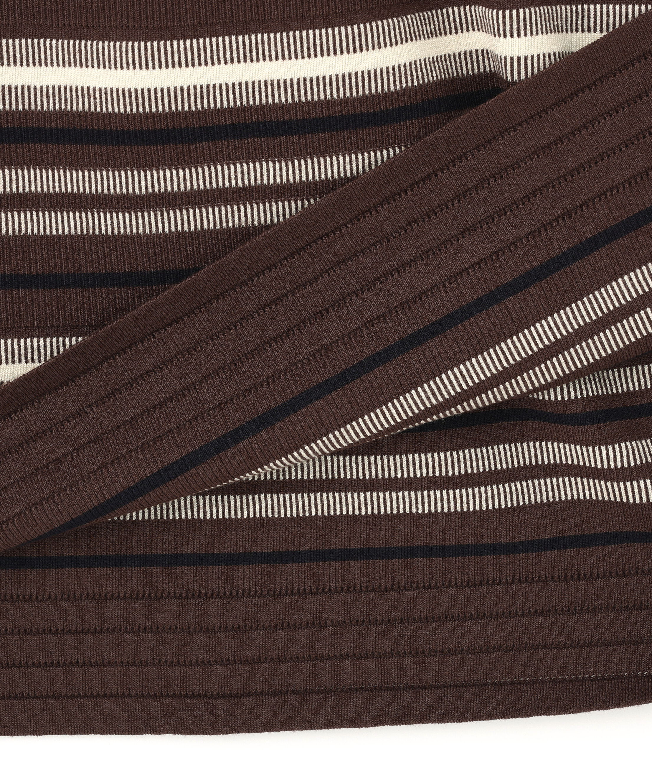  「マルチボーダーポロニットワンピース」|ワンピース|