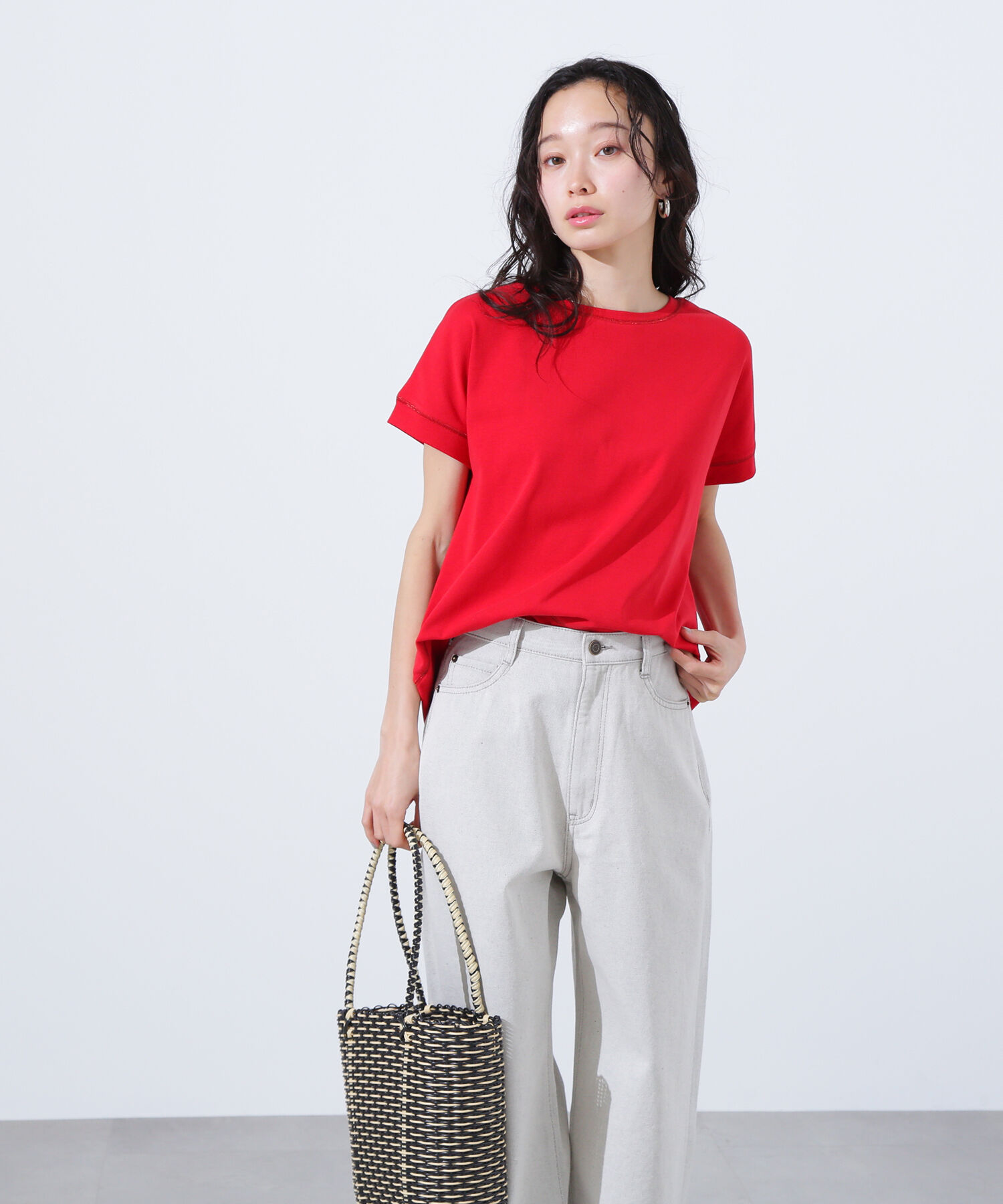  「ステッチ半袖Tシャツ」|Tシャツ・カットソー|