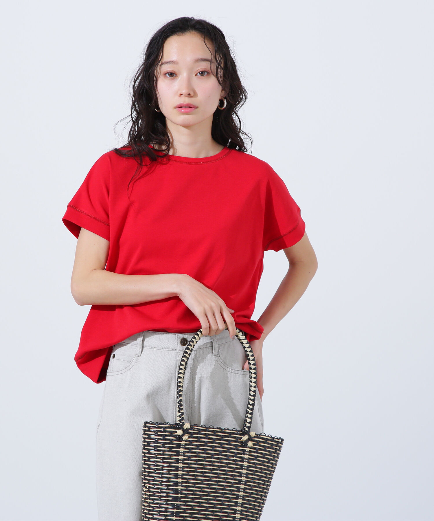  「ステッチ半袖Tシャツ」|Tシャツ・カットソー|