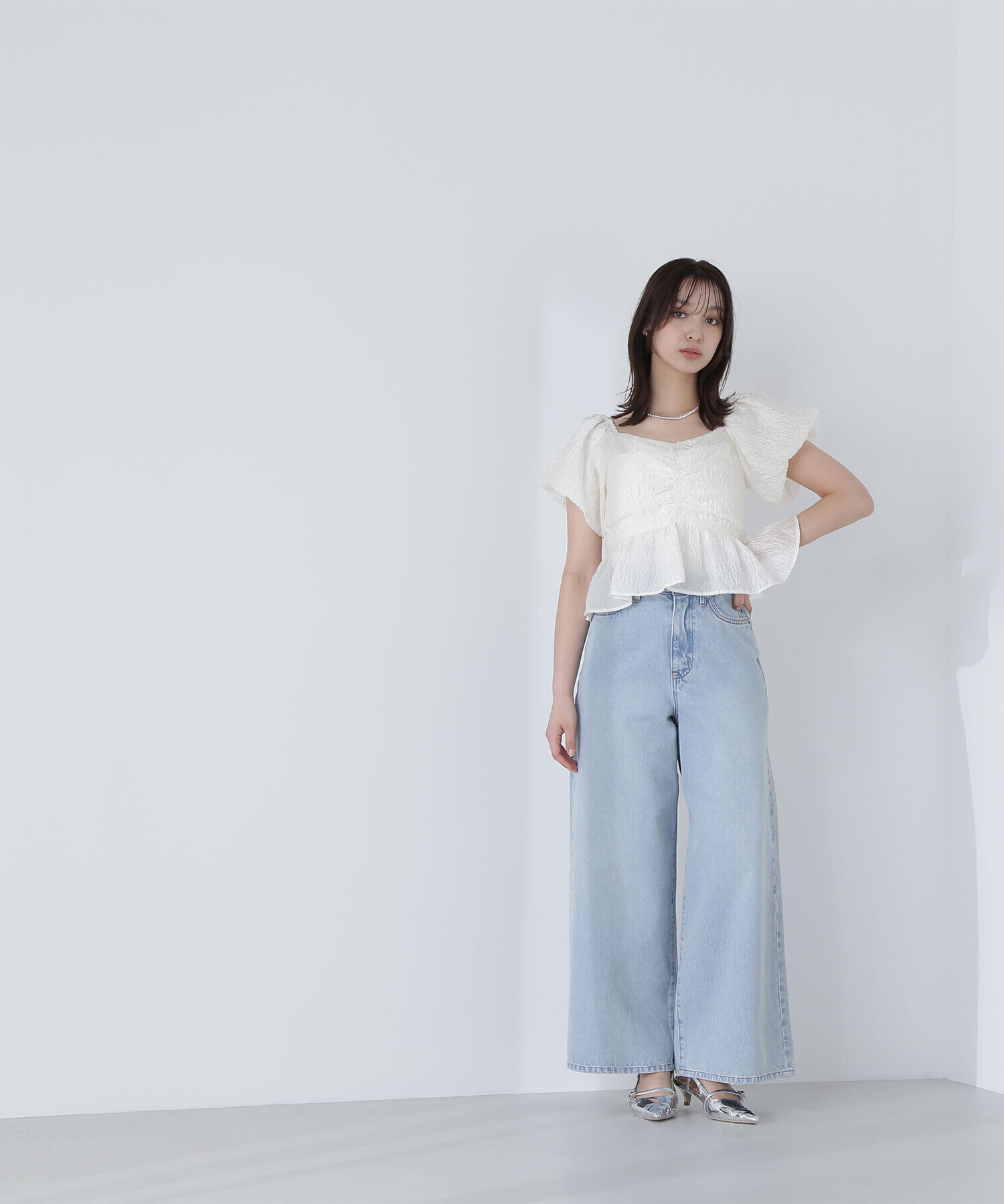  「バギーデニムパンツ」|その他|