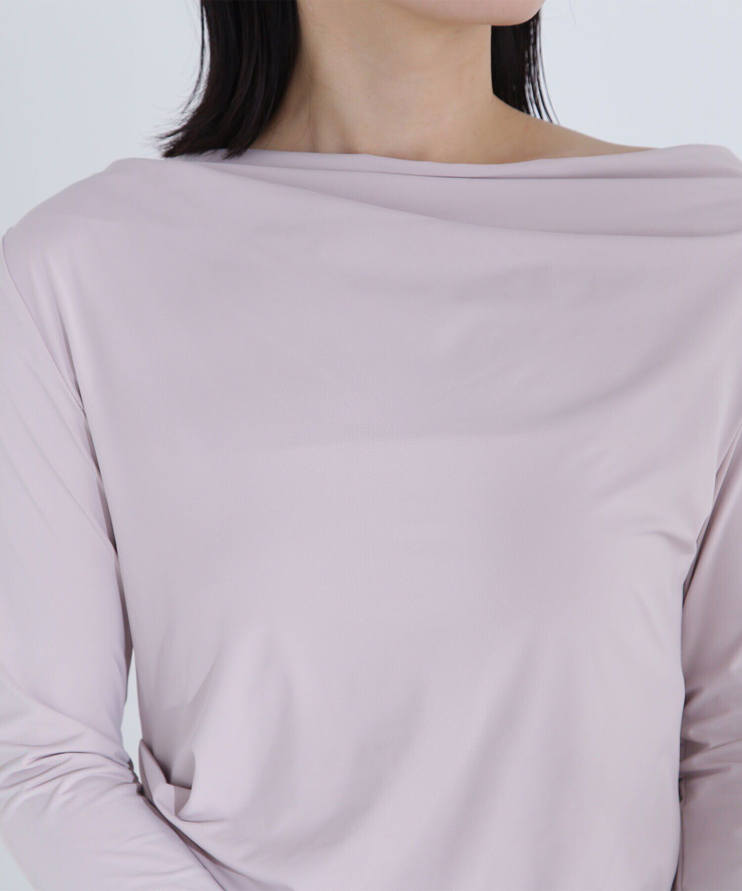  「ドレープネックカットソー」|Tシャツ・カットソー|