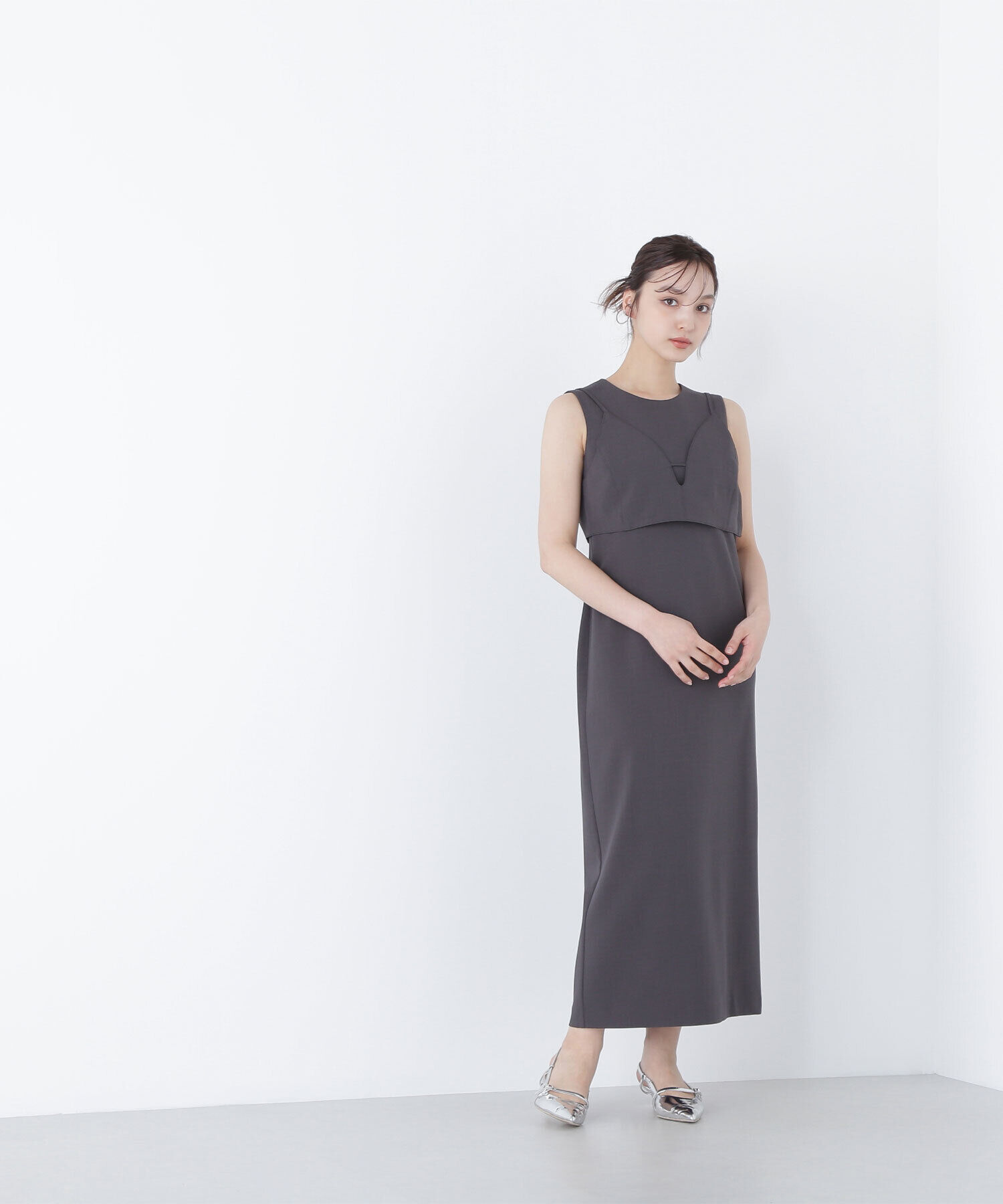 「ビスチェレイヤードナローワンピース」|ワンピース|
