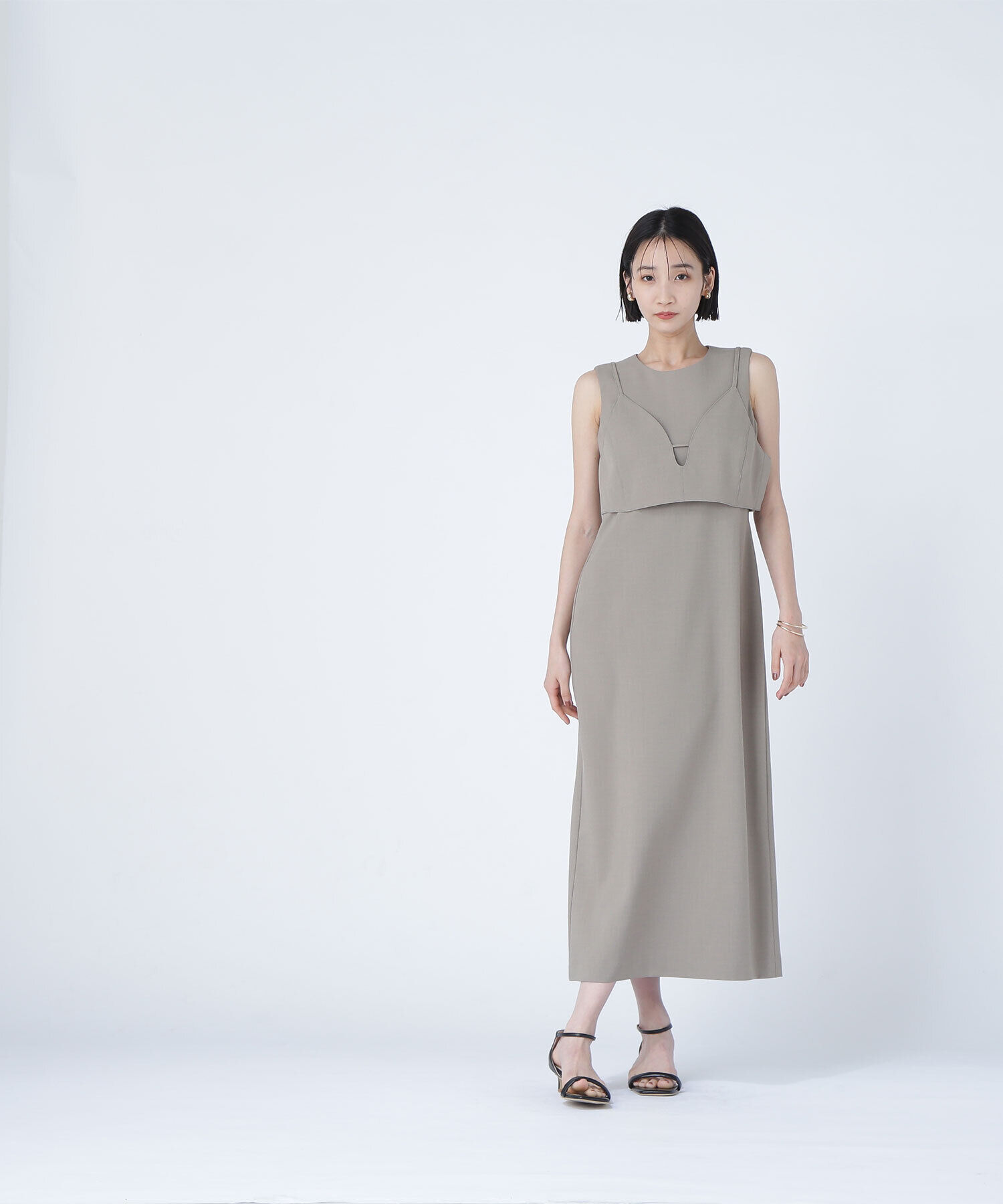  「ビスチェレイヤードナローワンピース」|ワンピース|サンドベージ