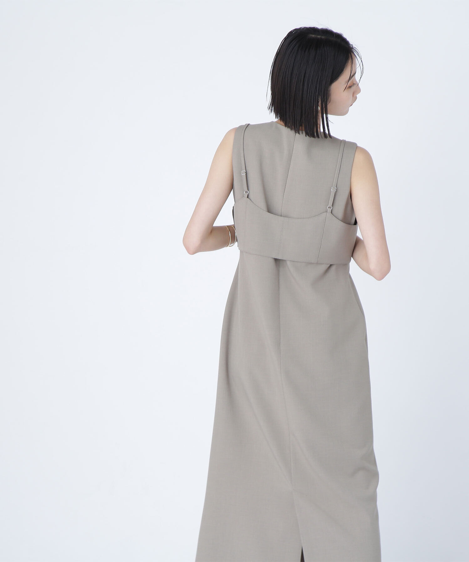  「ビスチェレイヤードナローワンピース」|ワンピース|