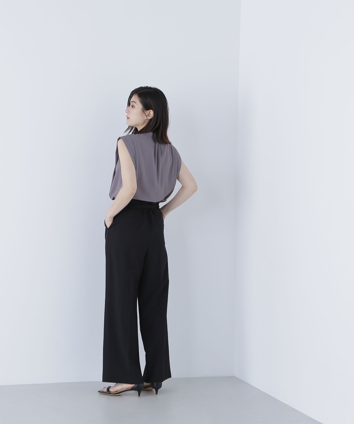  「デザインショルダーブラウス」|シャツ・ブラウス|