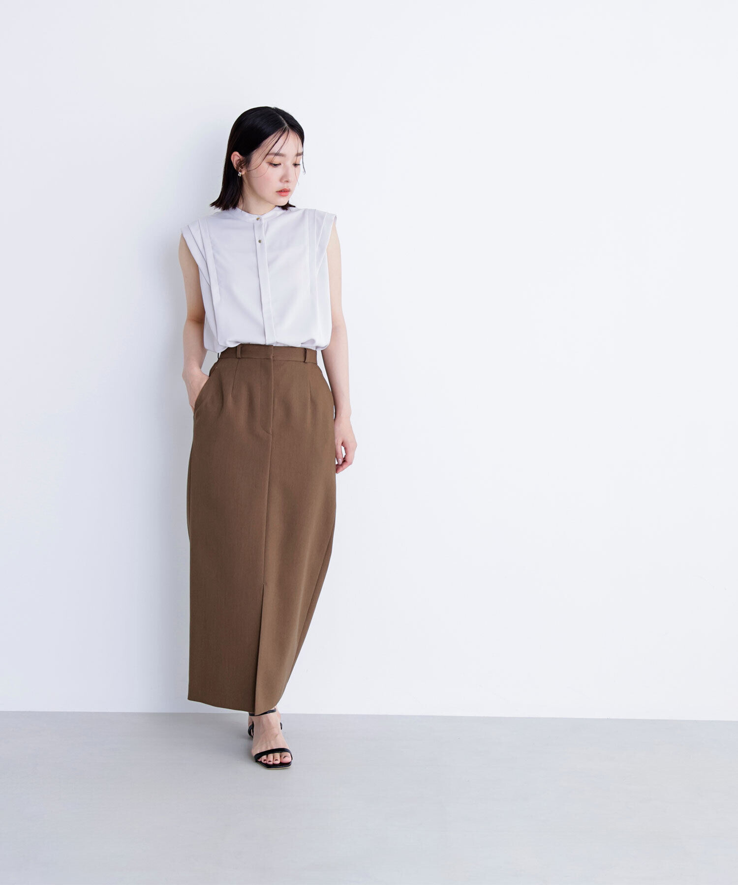  「デザインショルダーブラウス」|シャツ・ブラウス|