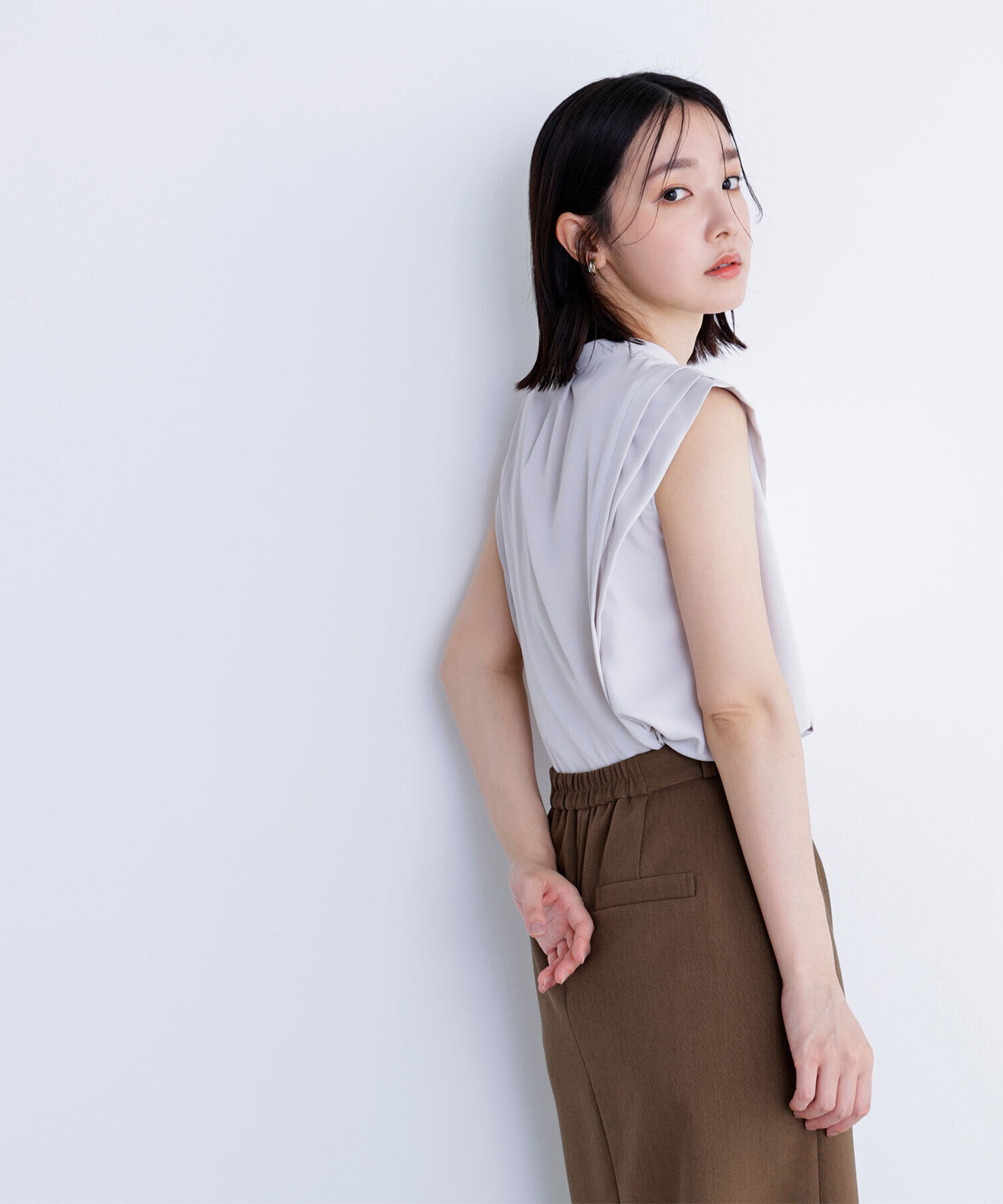  「デザインショルダーブラウス」|シャツ・ブラウス|