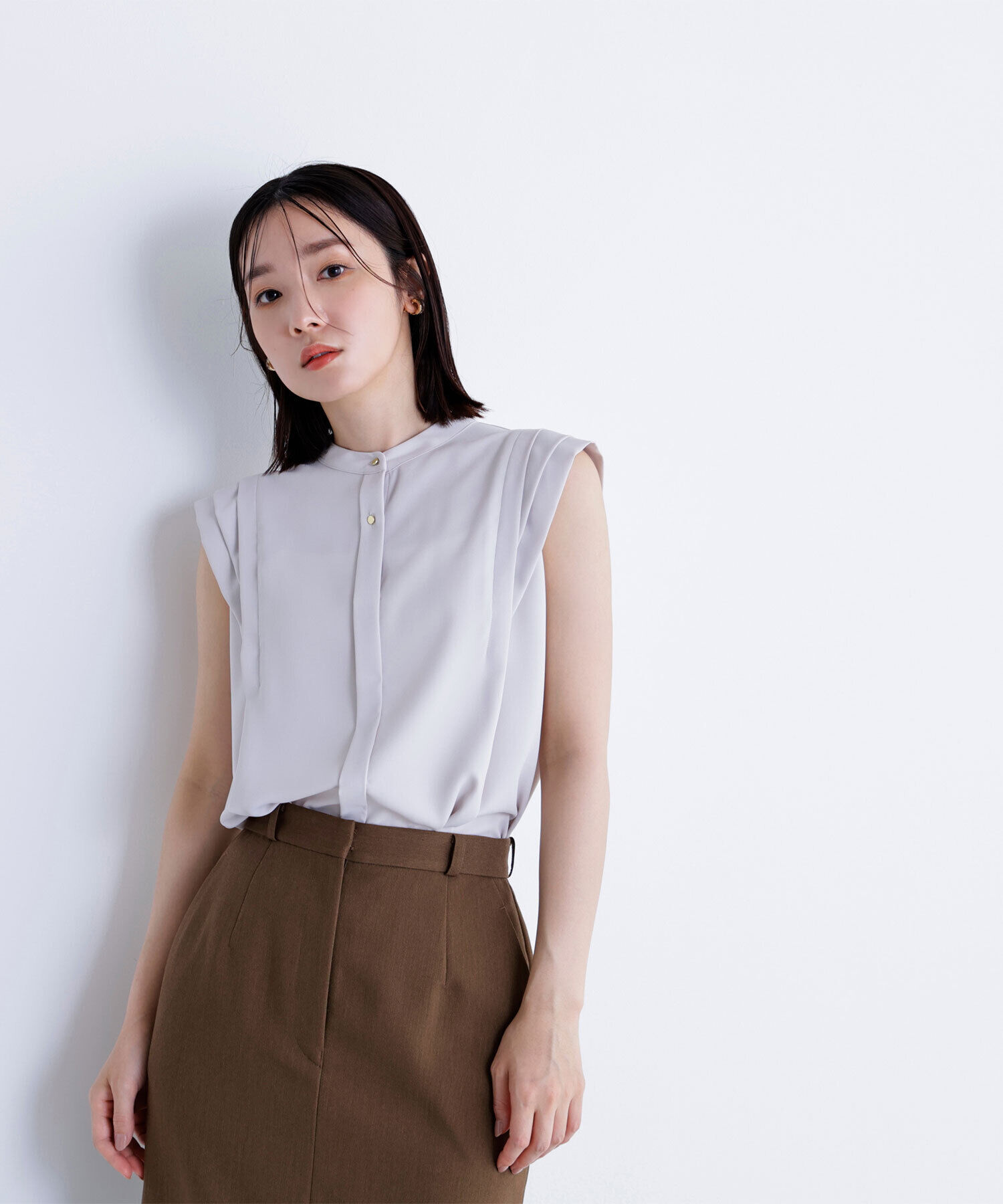  「デザインショルダーブラウス」|シャツ・ブラウス|