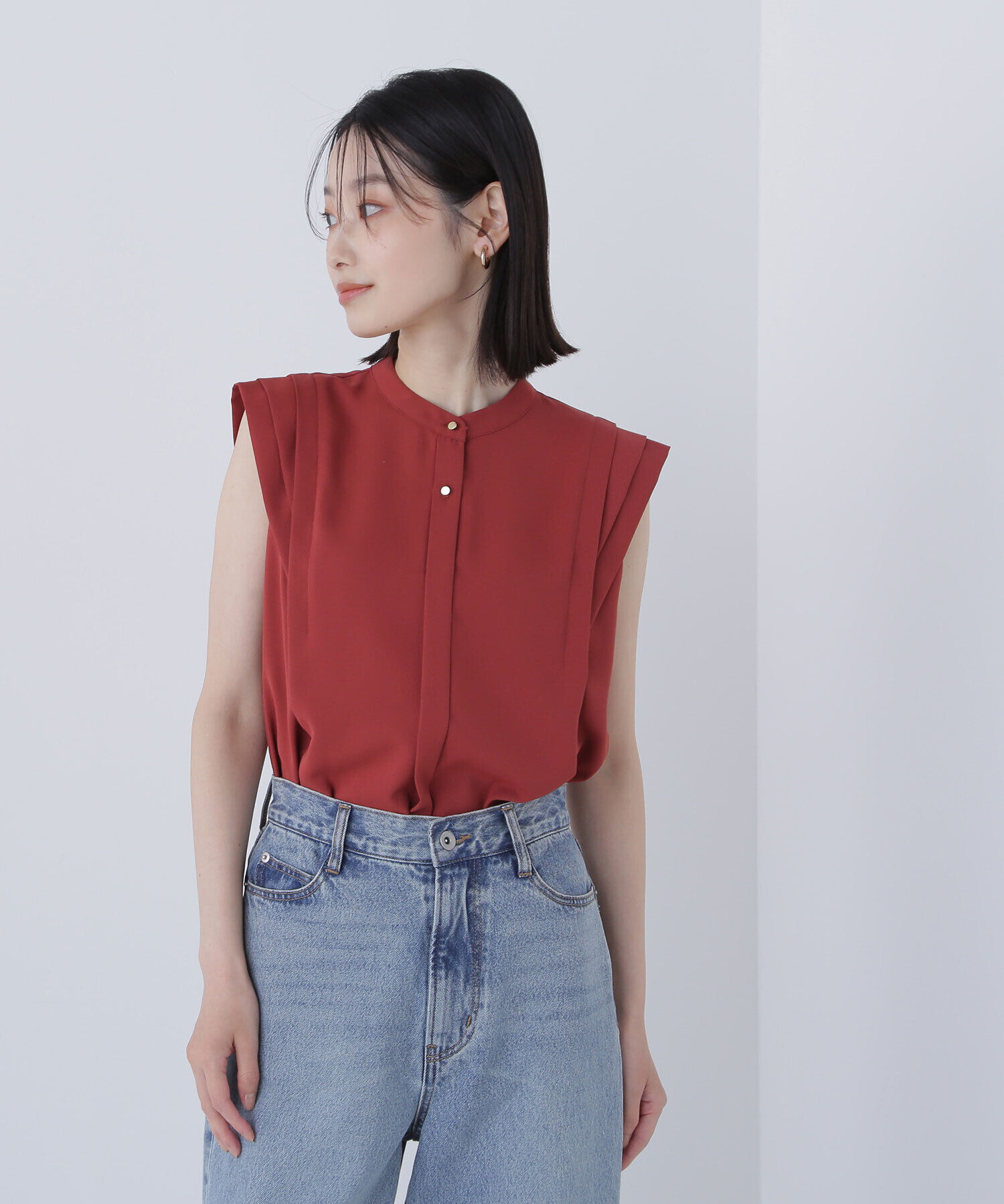  「デザインショルダーブラウス」|シャツ・ブラウス|