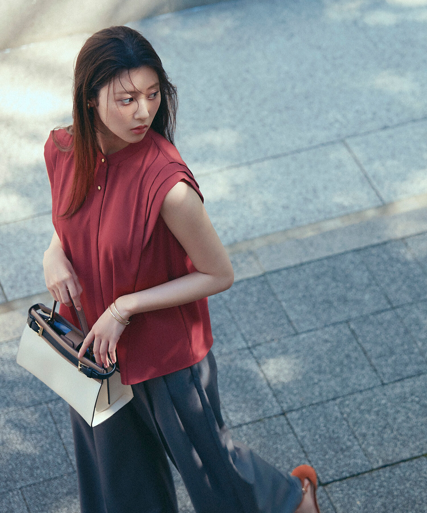  「デザインショルダーブラウス」|シャツ・ブラウス|