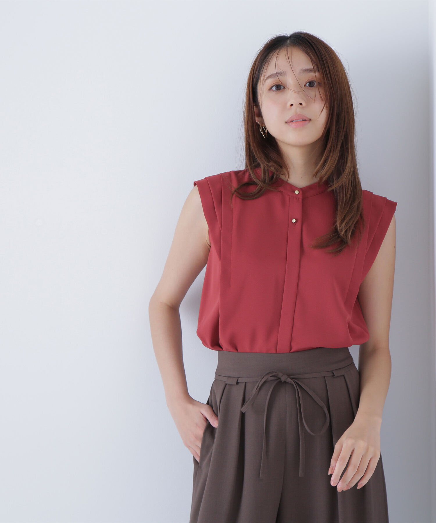  「デザインショルダーブラウス」|シャツ・ブラウス|