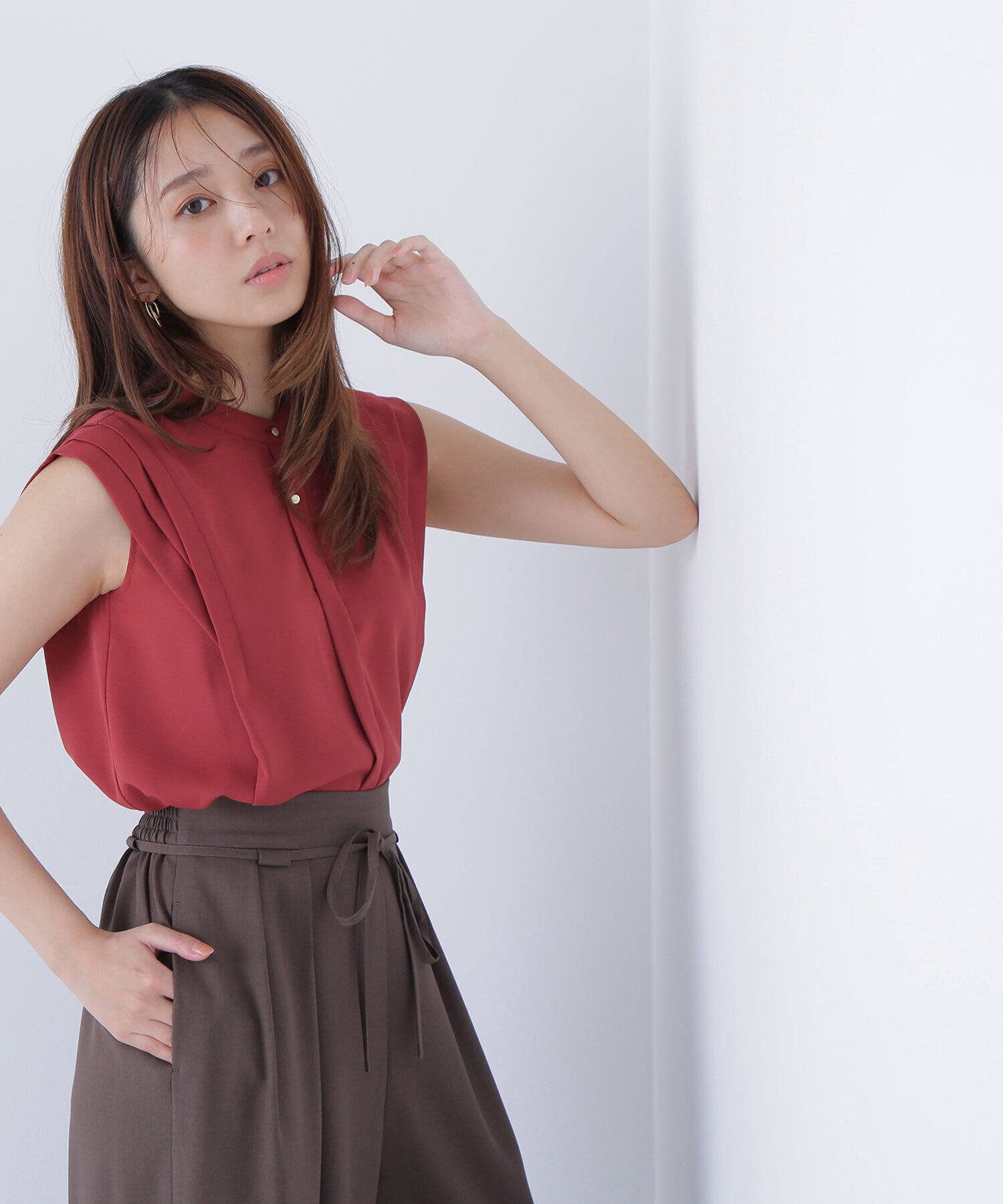  「デザインショルダーブラウス」|シャツ・ブラウス|