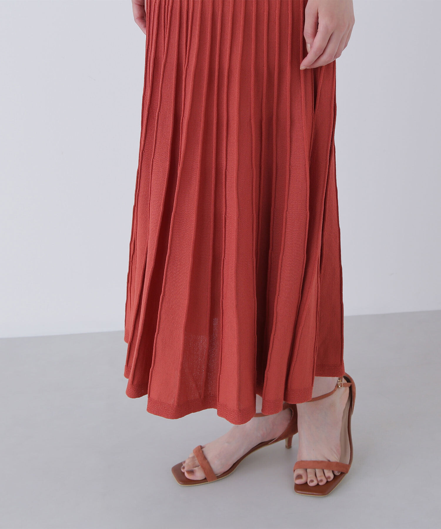  「チュールドッキングニットワンピース」|ワンピース|