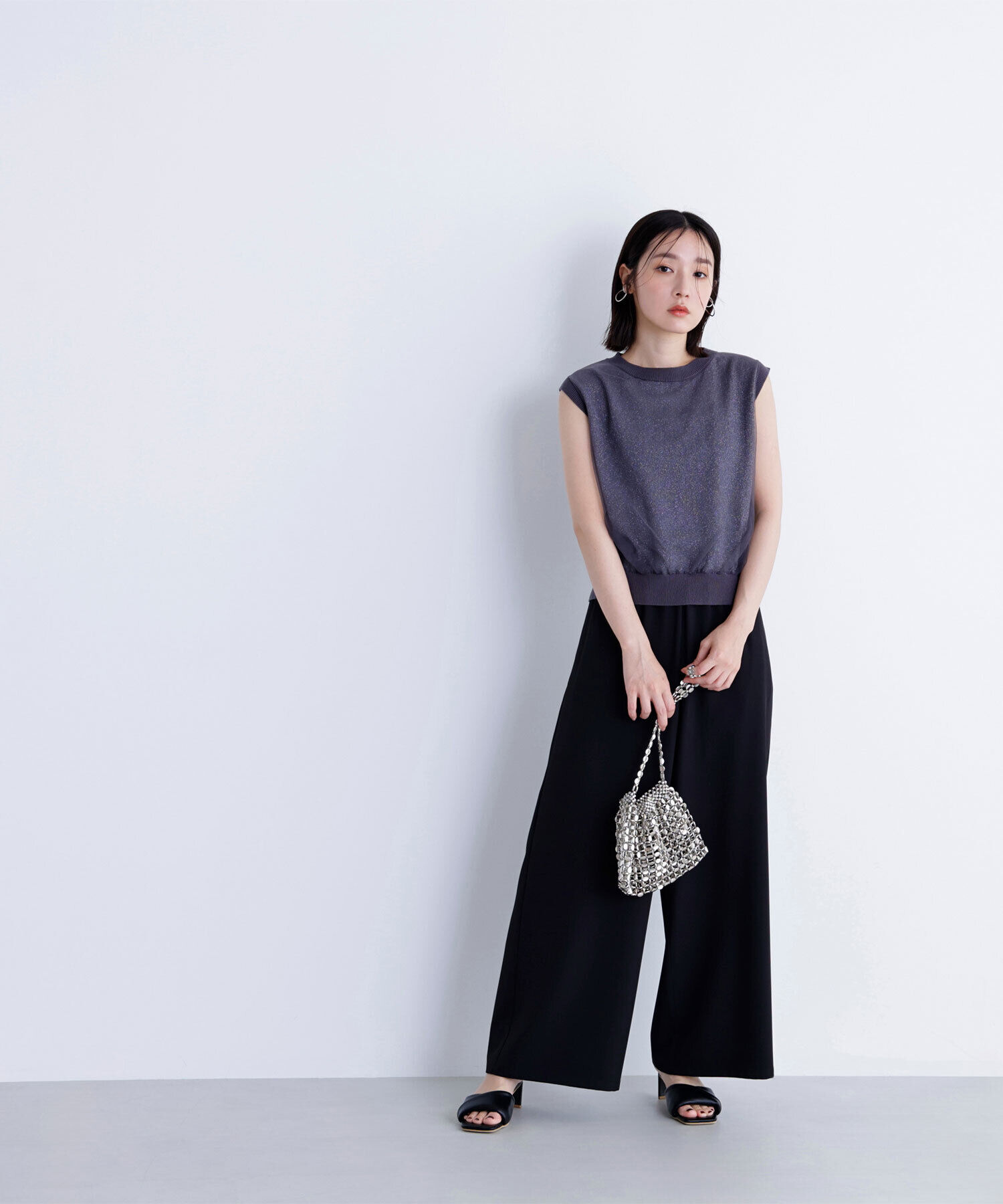  「チュールレイヤードニット」|ニット・セーター|