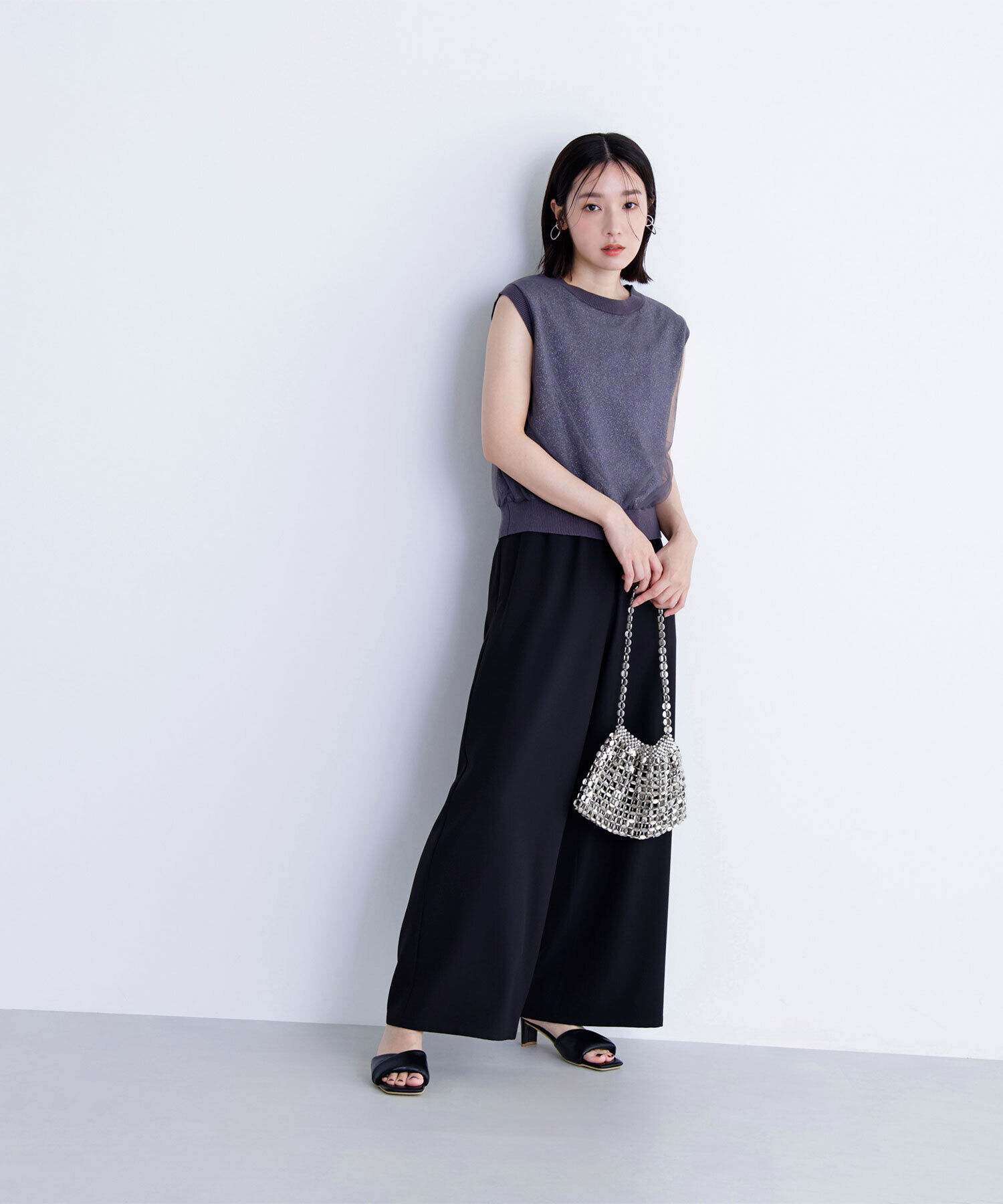  「チュールレイヤードニット」|ニット・セーター|