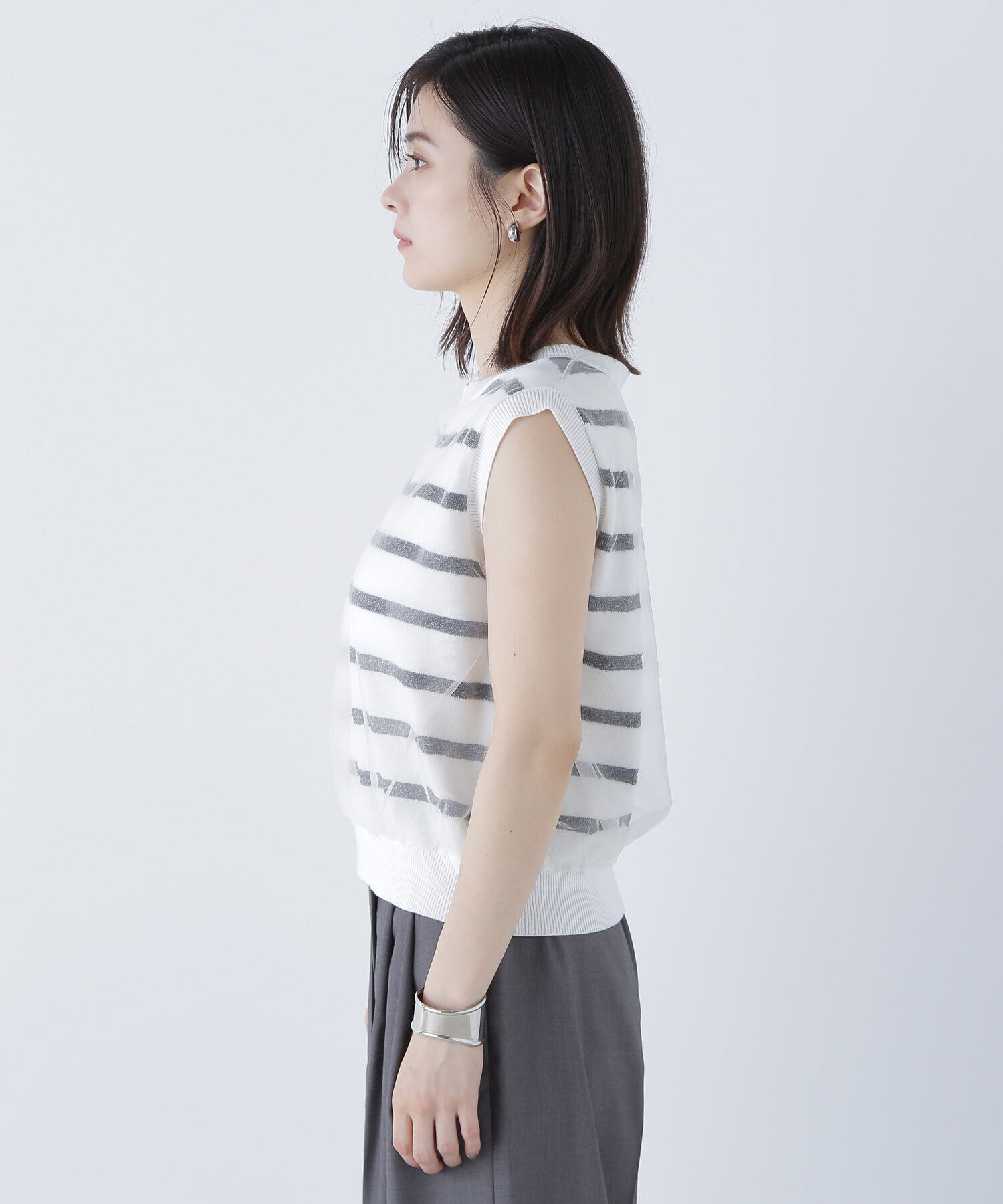  「チュールレイヤードニット」|ニット・セーター|