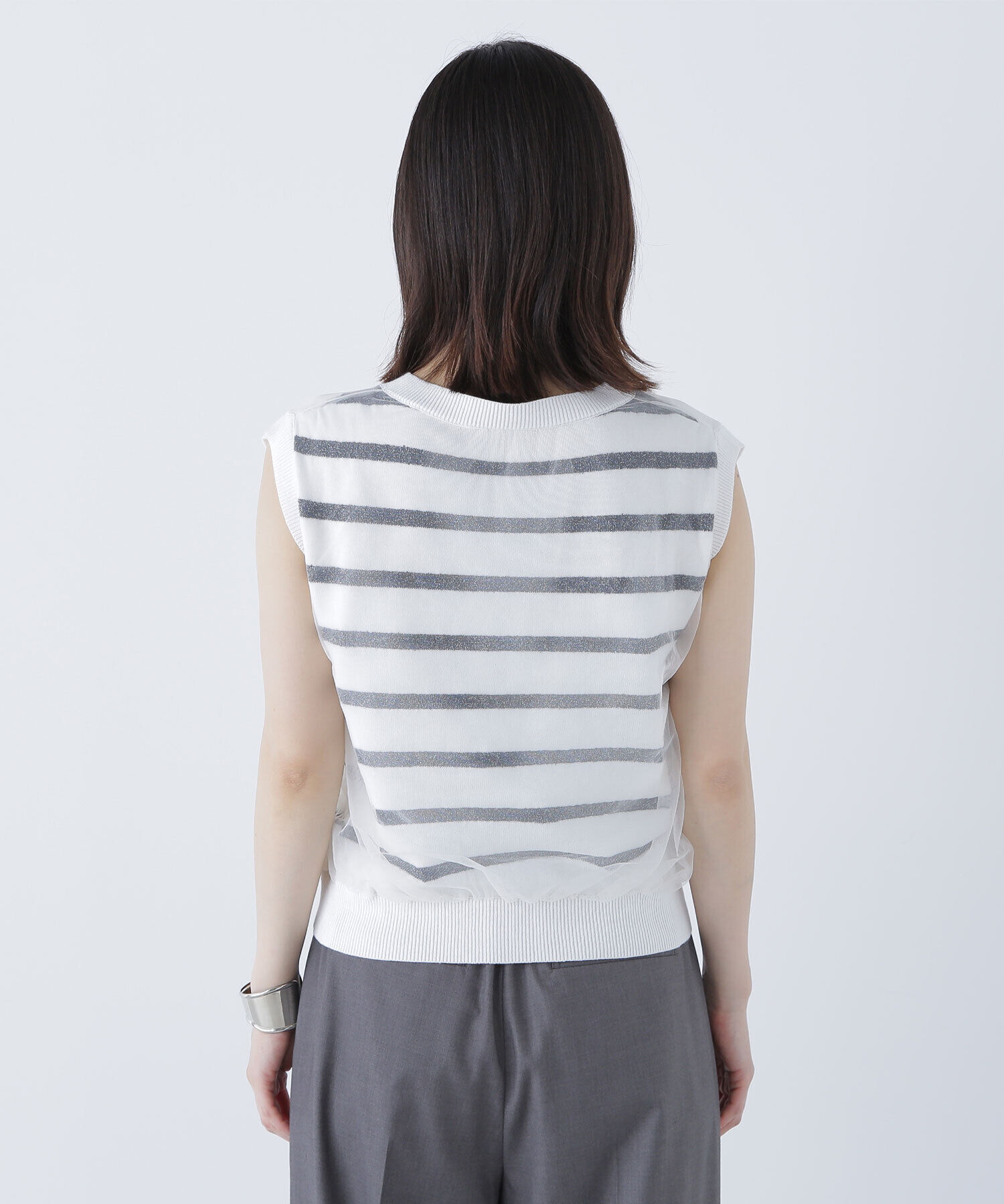  「チュールレイヤードニット」|ニット・セーター|