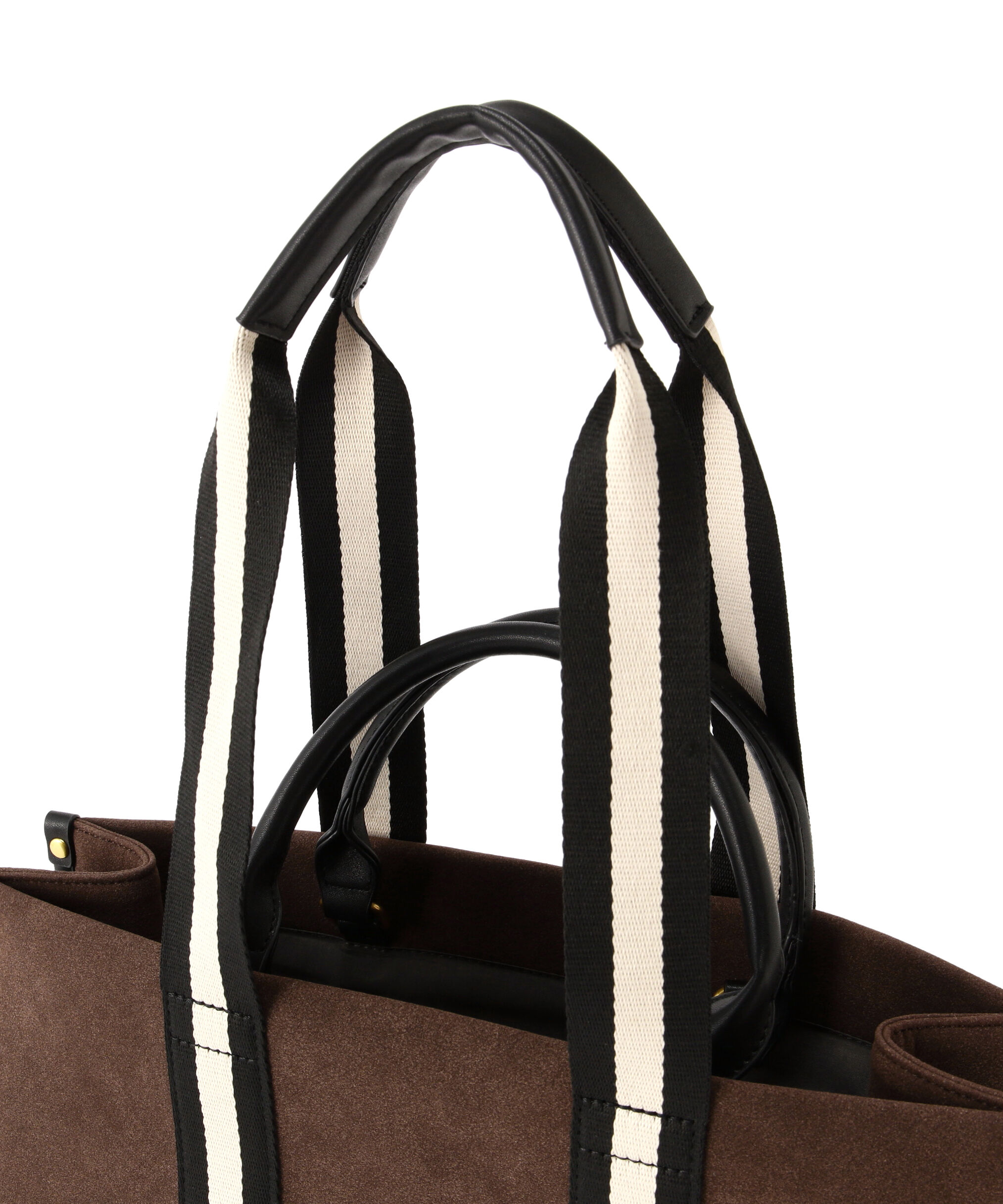  「スウェードタッチ2wayテープトートバッグ」|トートバッグ|