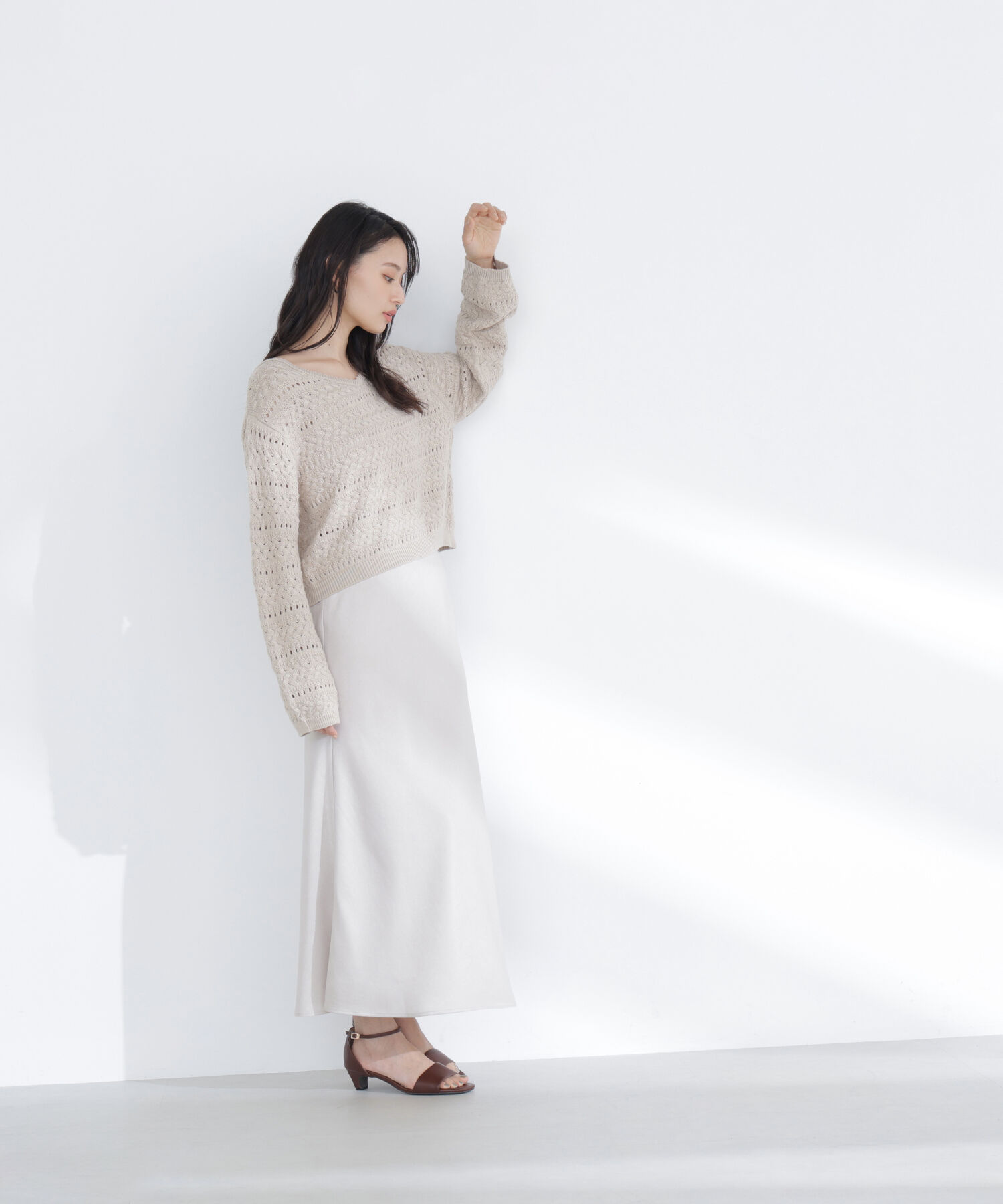  「バイアスサテンナロースカート」|スカート|