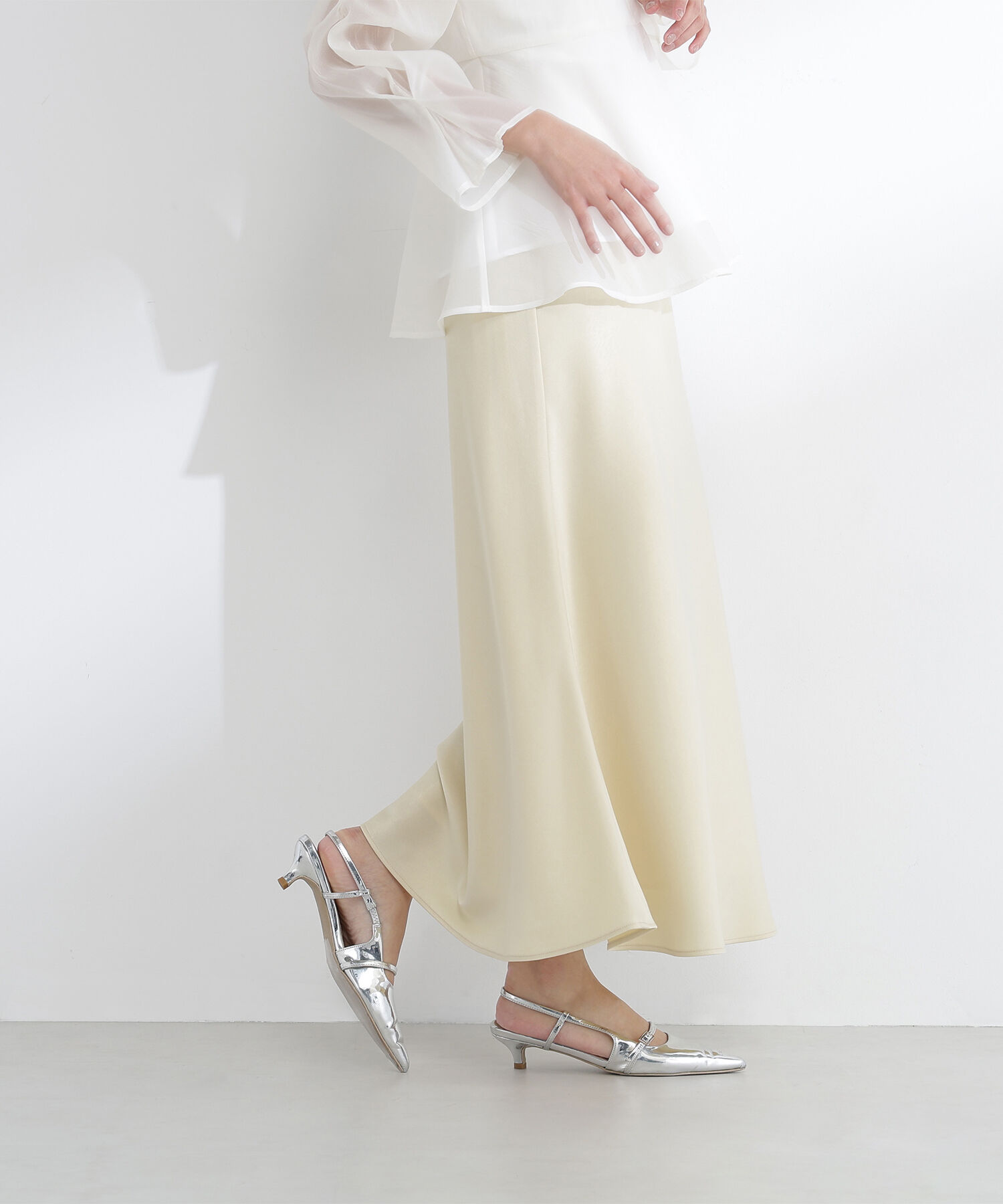  「バイアスサテンナロースカート」|スカート|