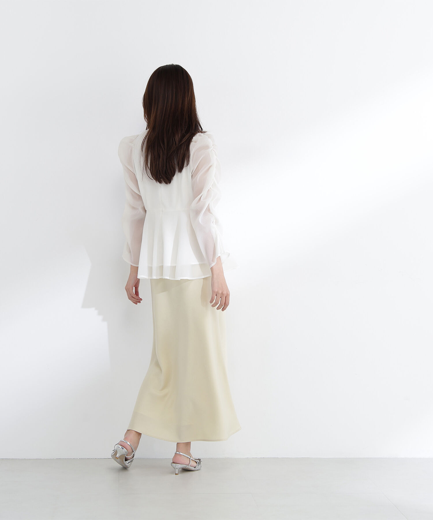  「バイアスサテンナロースカート」|スカート|