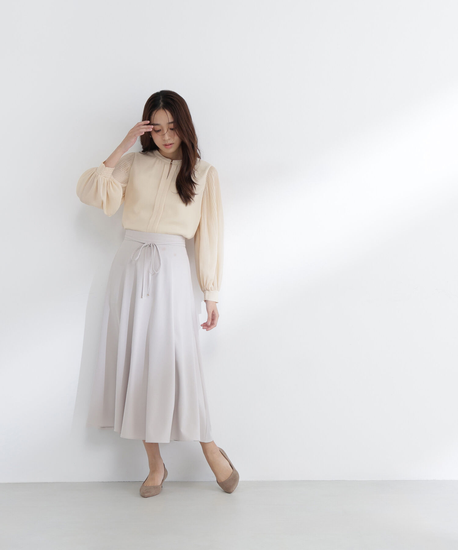  「ナローリボンフレアスカート」|スカート|