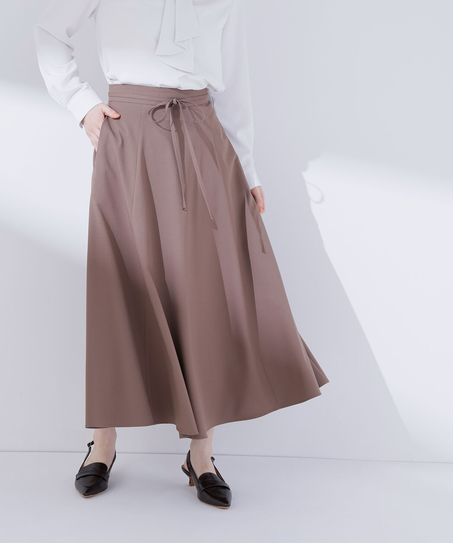  「ナローリボンフレアスカート」|スカート|