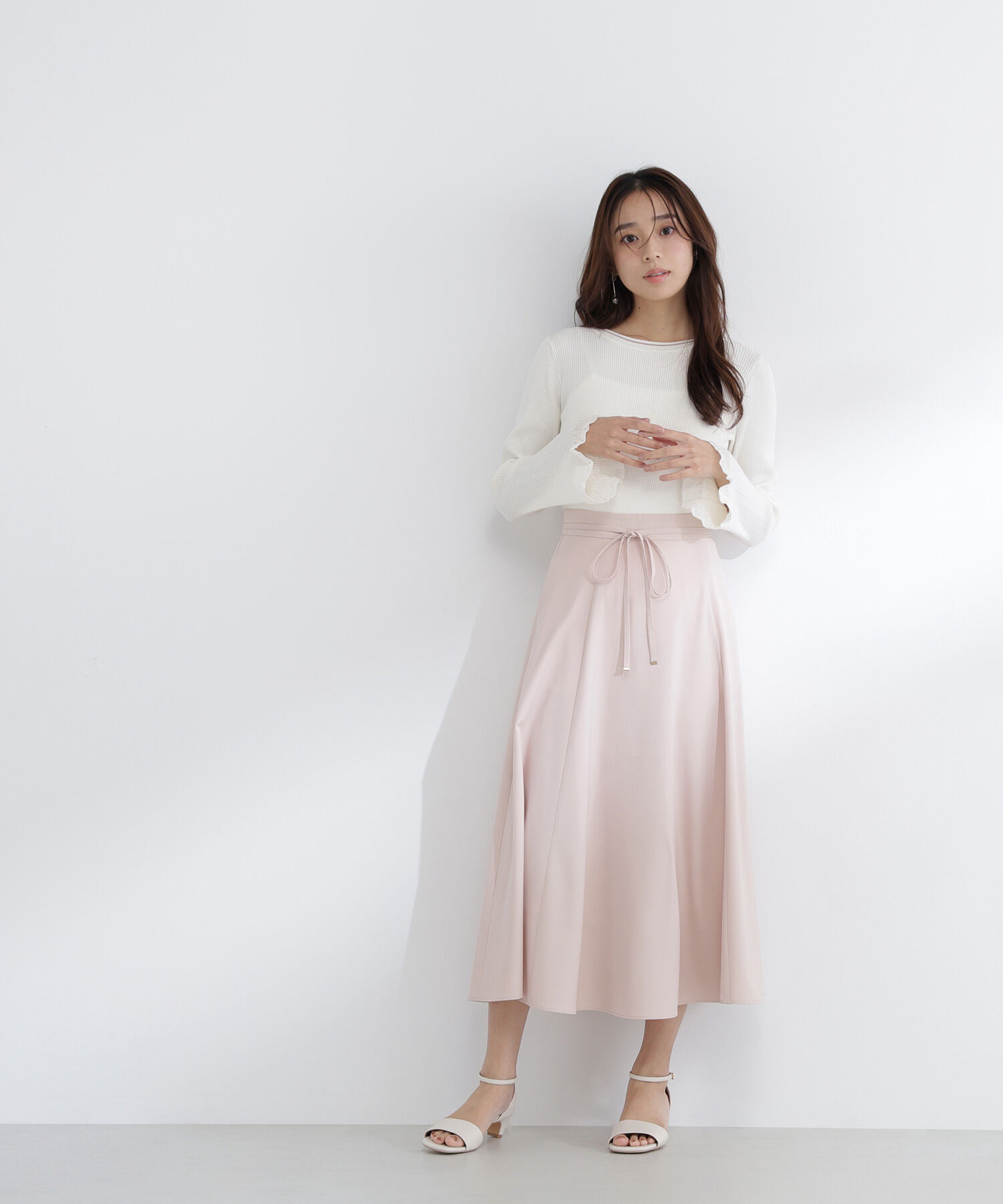  「ナローリボンフレアスカート」|スカート|