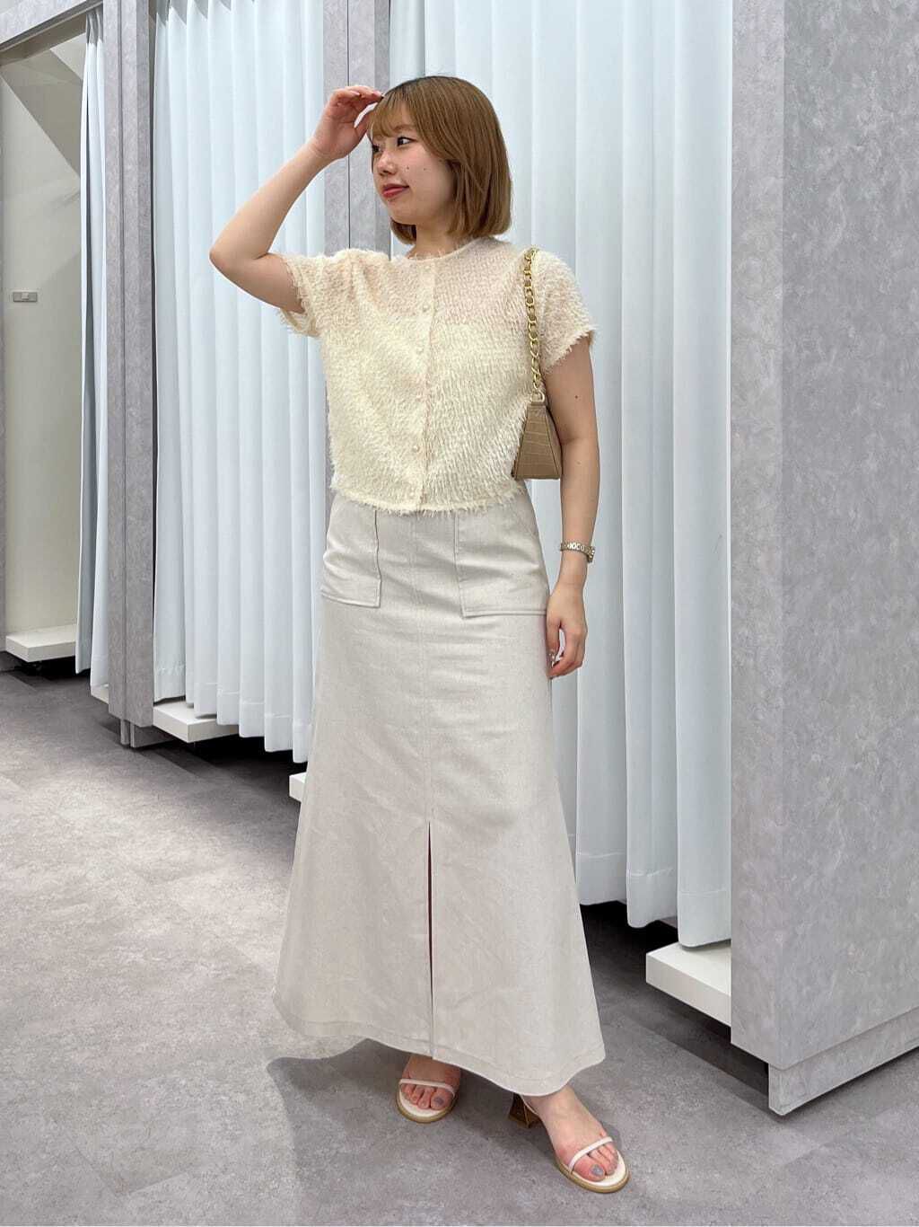  「フロントボタンカットジャガードブラウス」|シャツ・ブラウス|