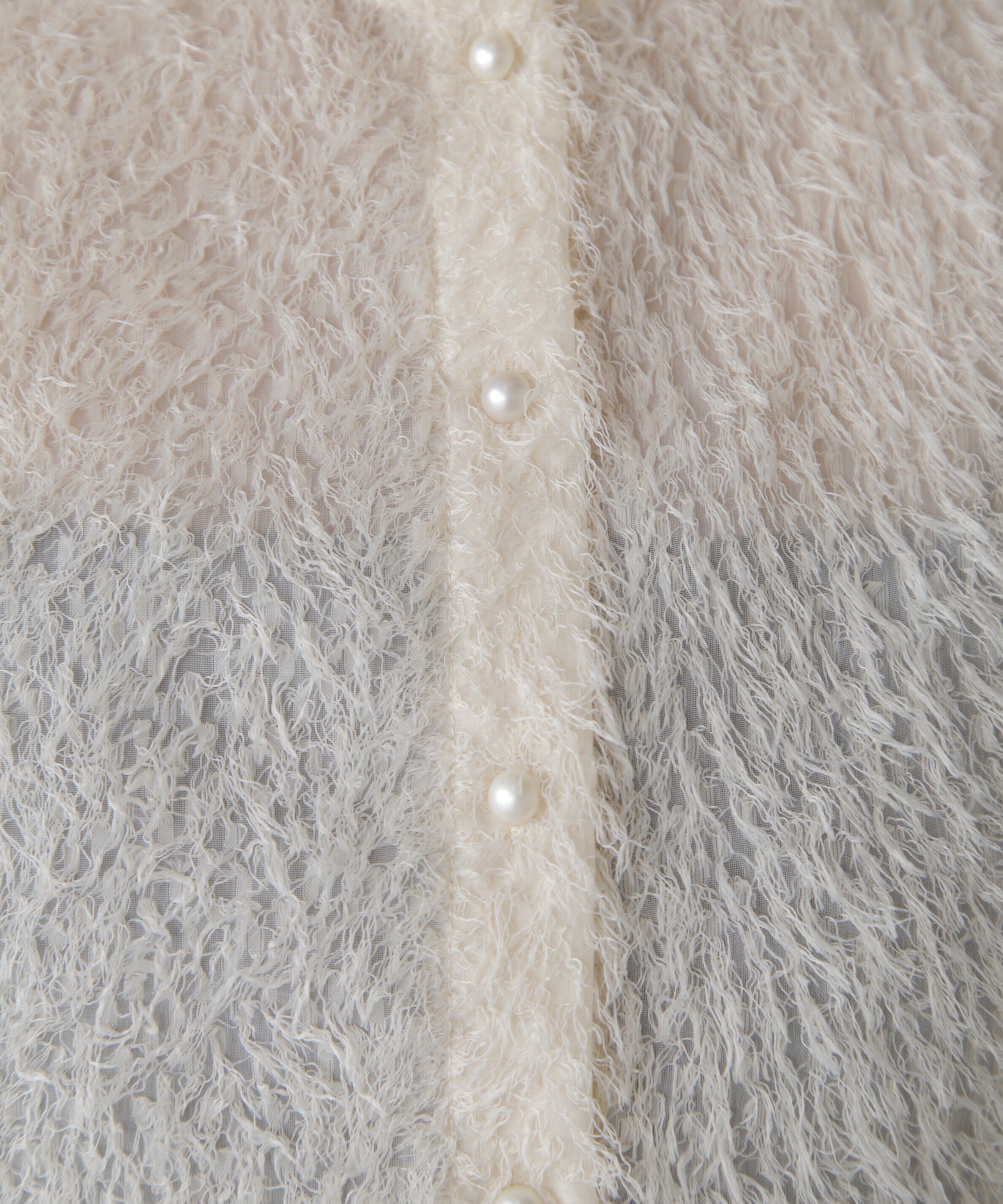  「フロントボタンカットジャガードブラウス」|シャツ・ブラウス|