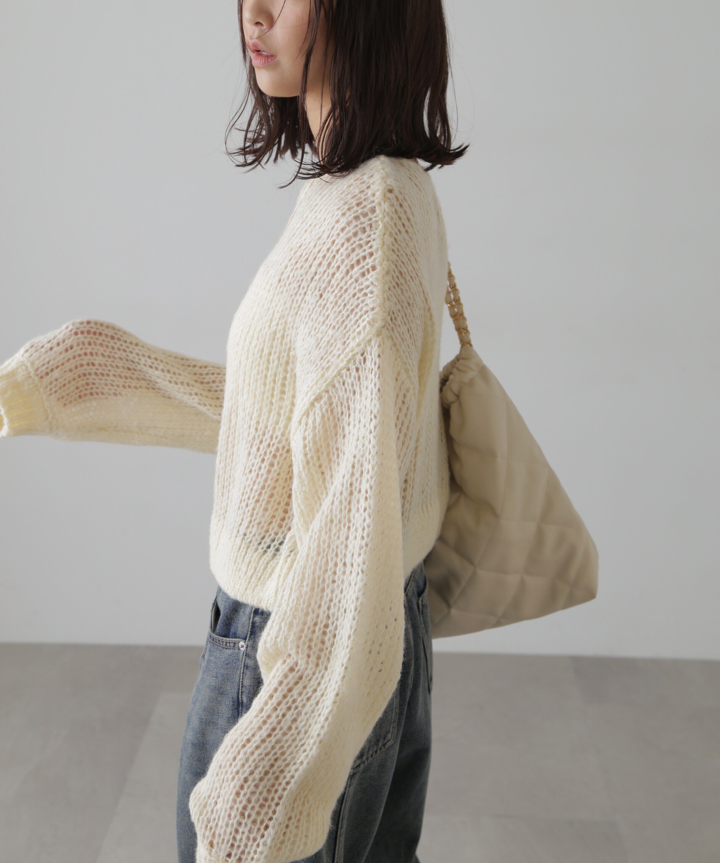  「シアーモヘヤライクニット」|ニット・セーター|