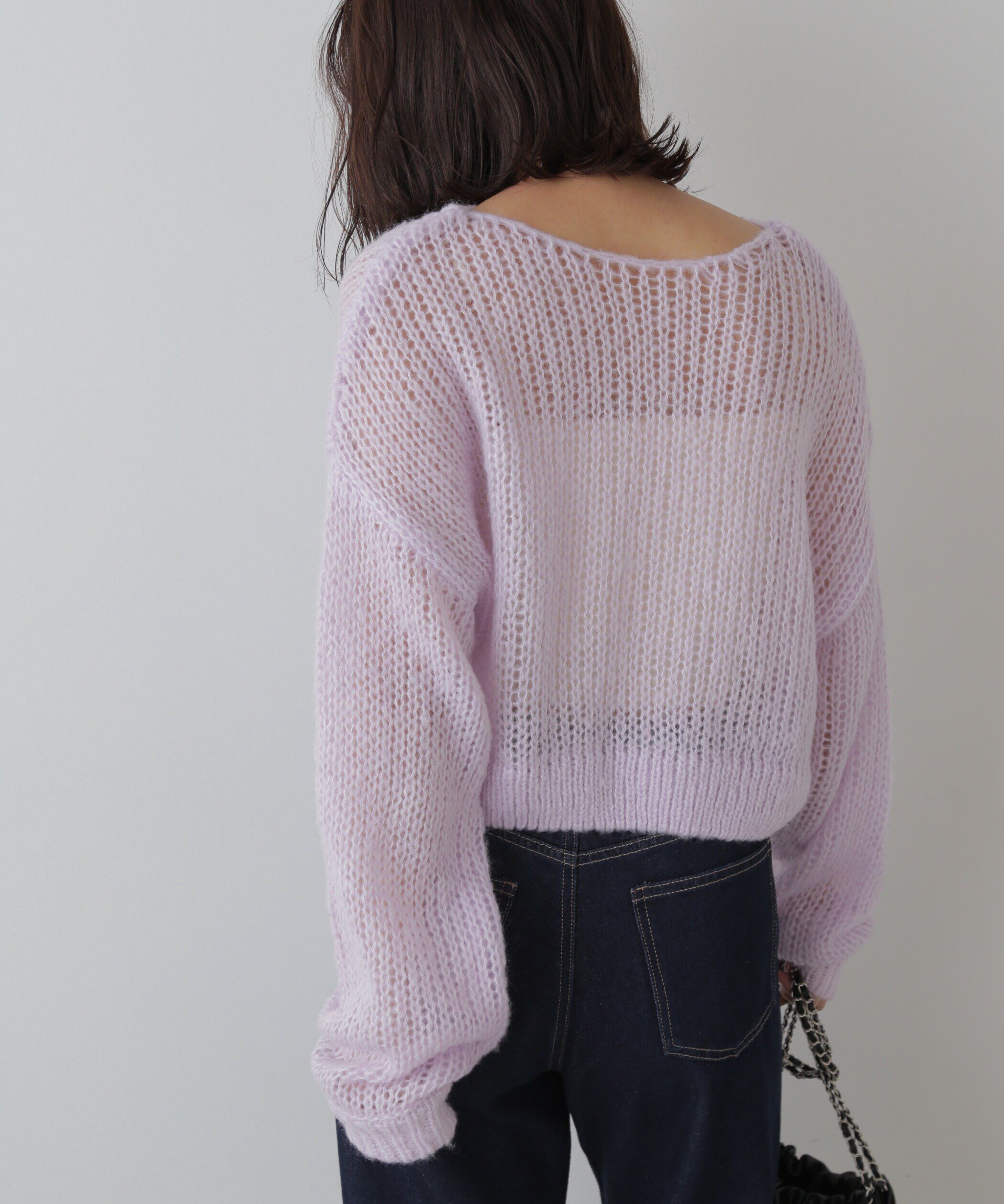  「シアーモヘヤライクニット」|ニット・セーター|