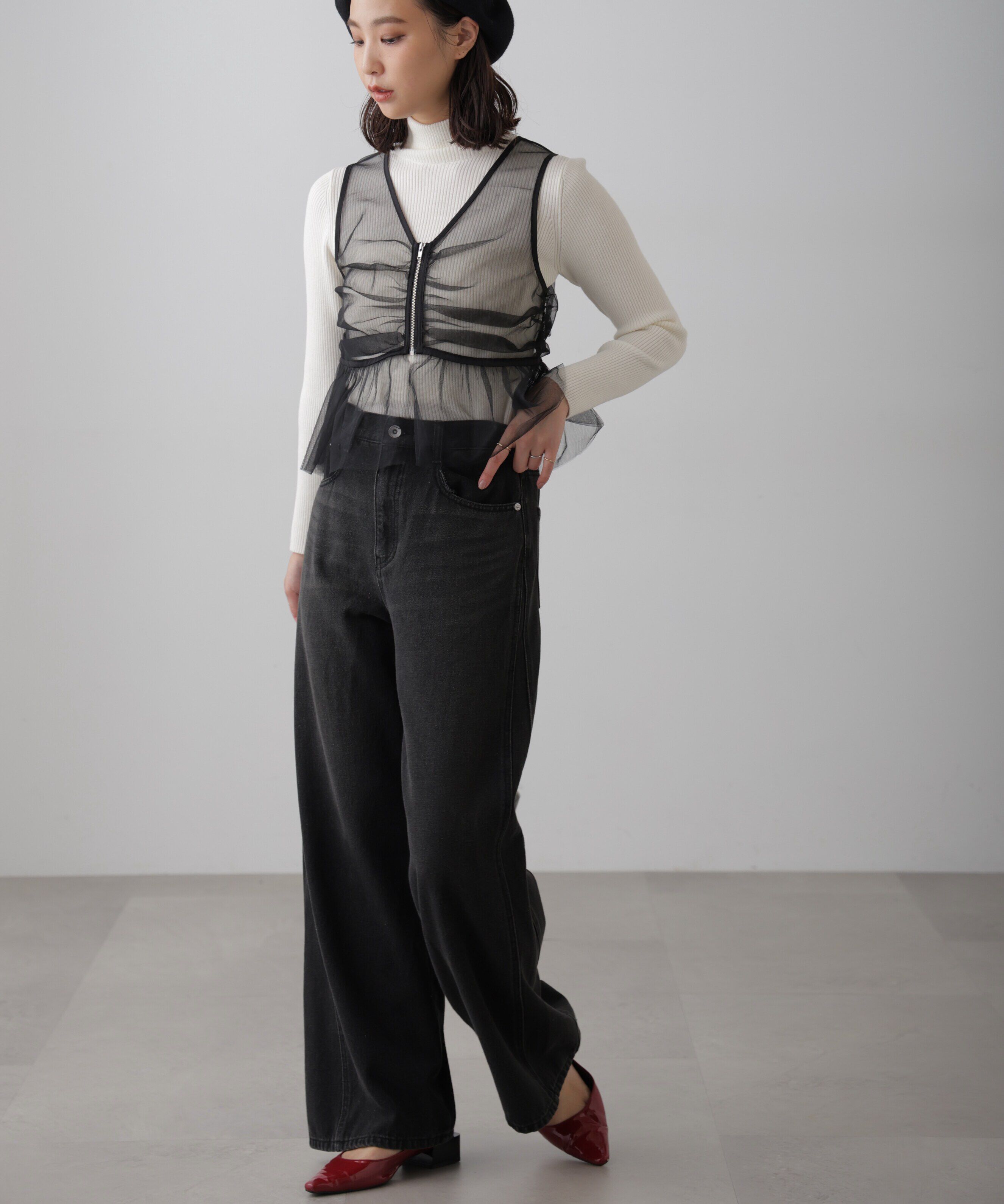  「タートルネックリブニット」|ニット・セーター|