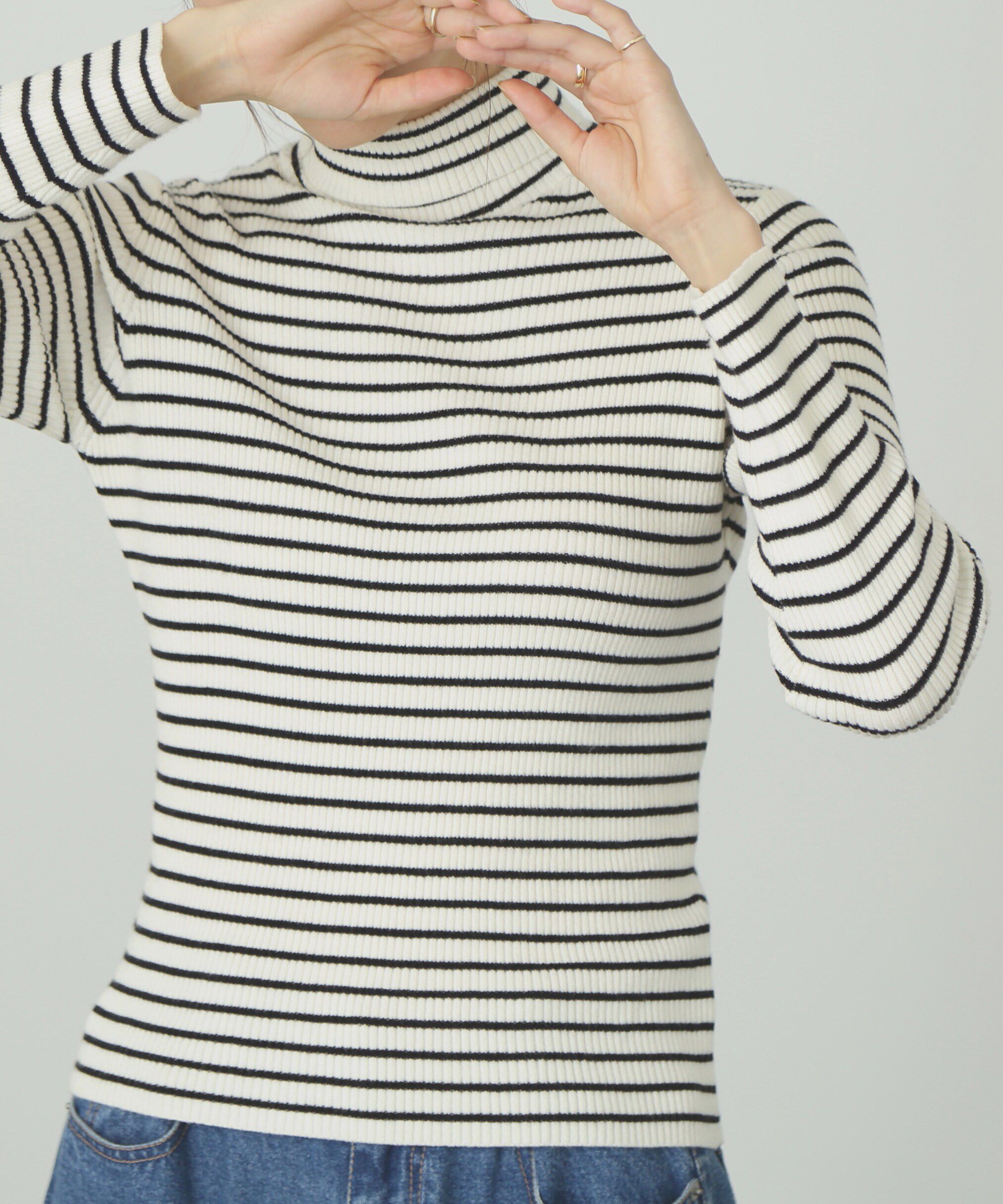  「タートルネックリブニット」|ニット・セーター|