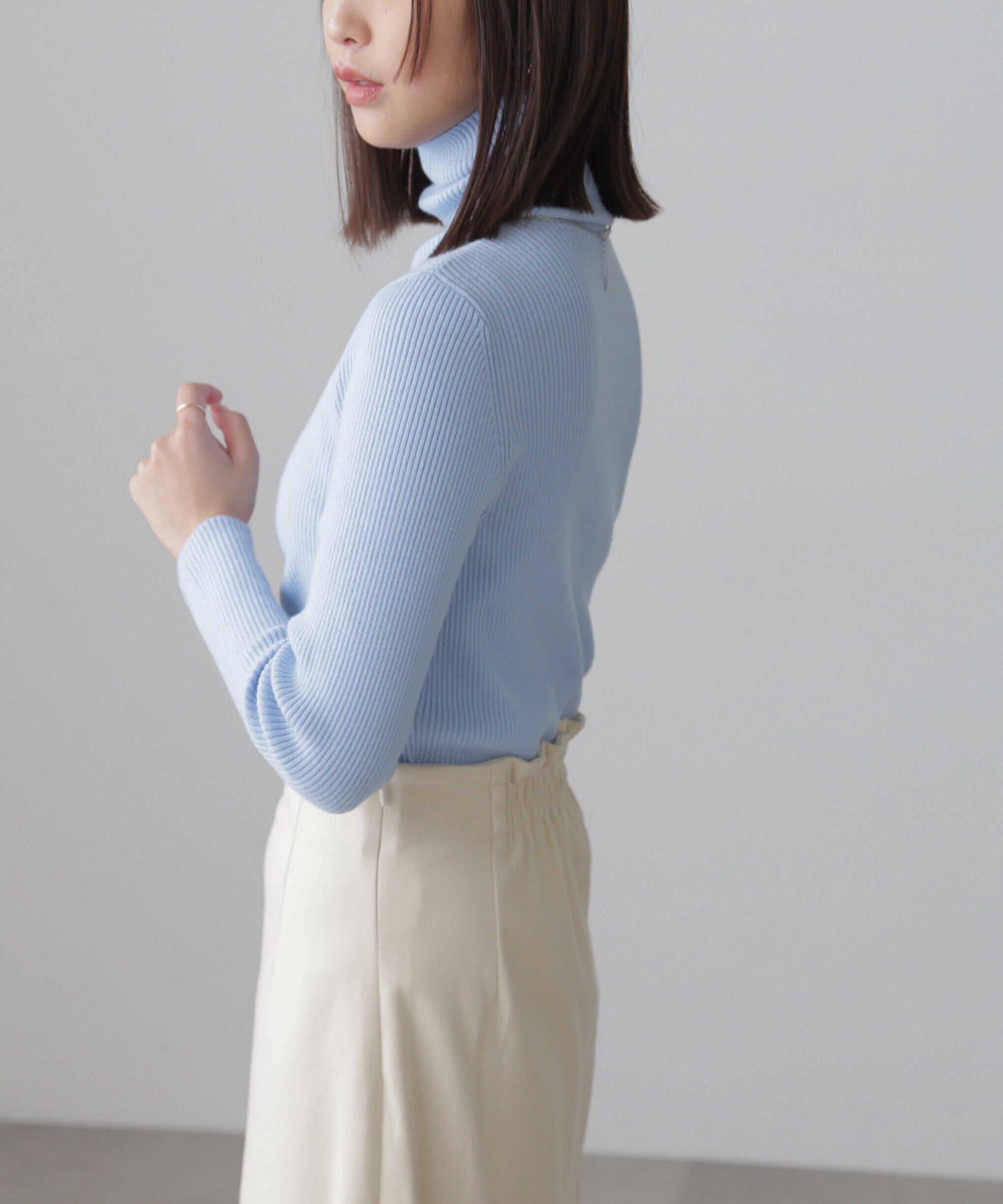  「タートルネックリブニット」|ニット・セーター|