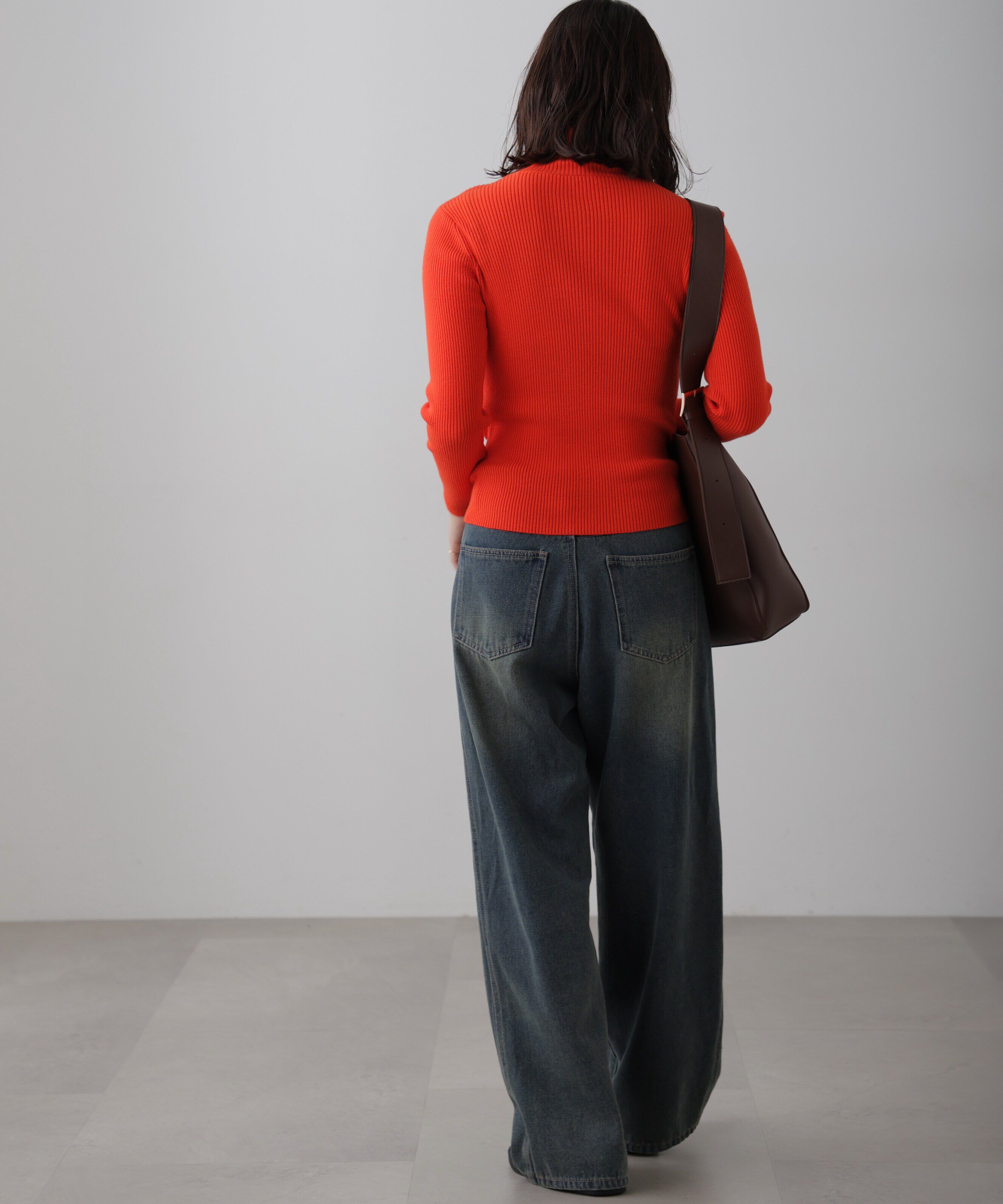  「タートルネックリブニット」|ニット・セーター|