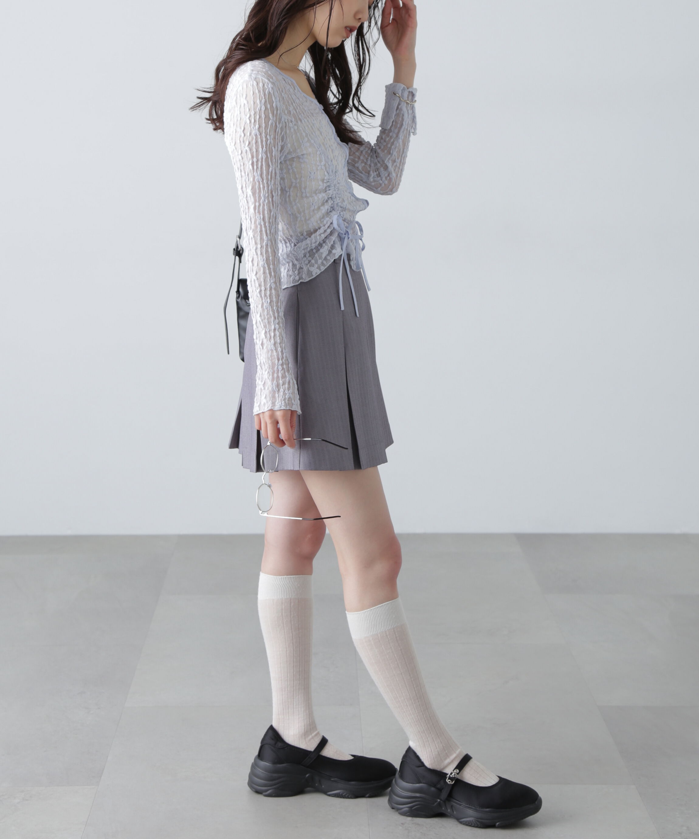  「シアーレースドロストカーディガン」|Tシャツ・カットソー|