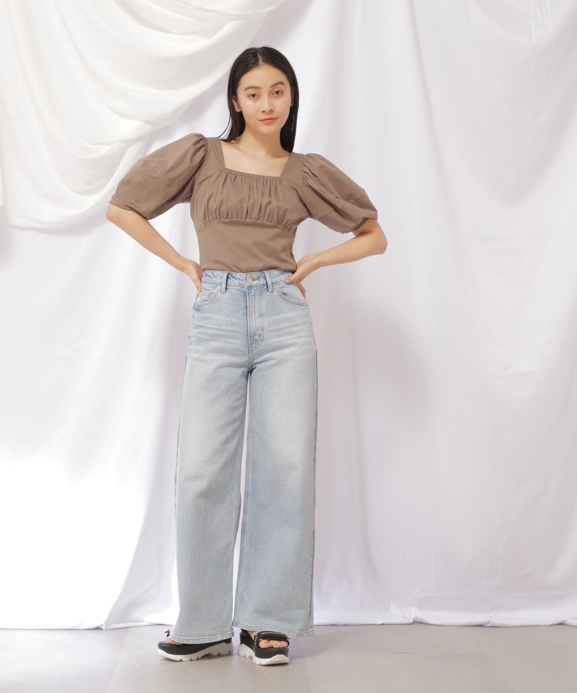  「EDWINコラボセミフレアデニムパンツ」|その他|