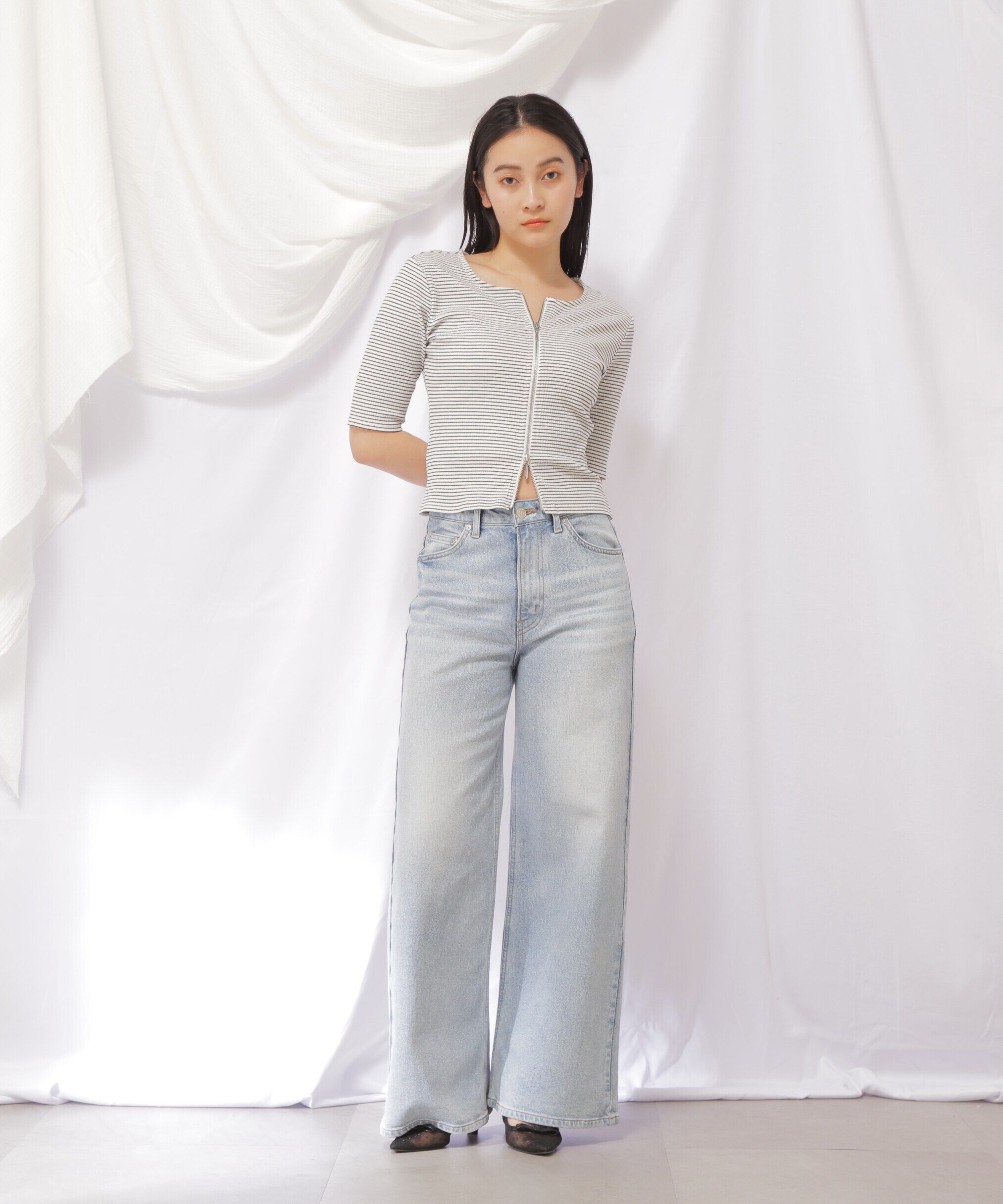  「EDWINコラボセミフレアデニムパンツ」|その他|