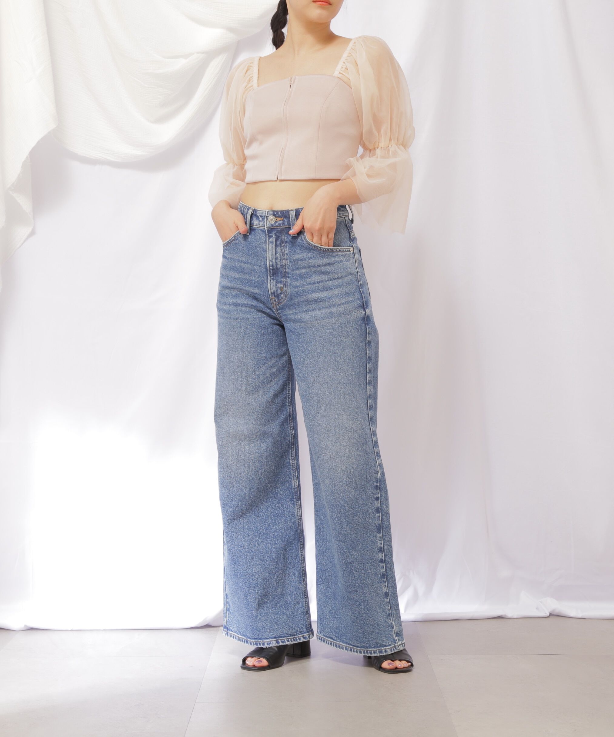  「EDWINコラボセミフレアデニムパンツ」|その他|