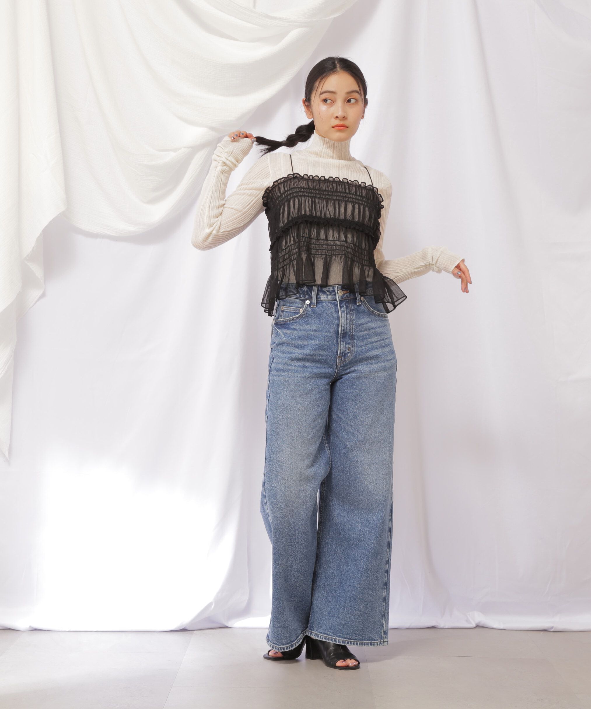  「EDWINコラボセミフレアデニムパンツ」|その他|