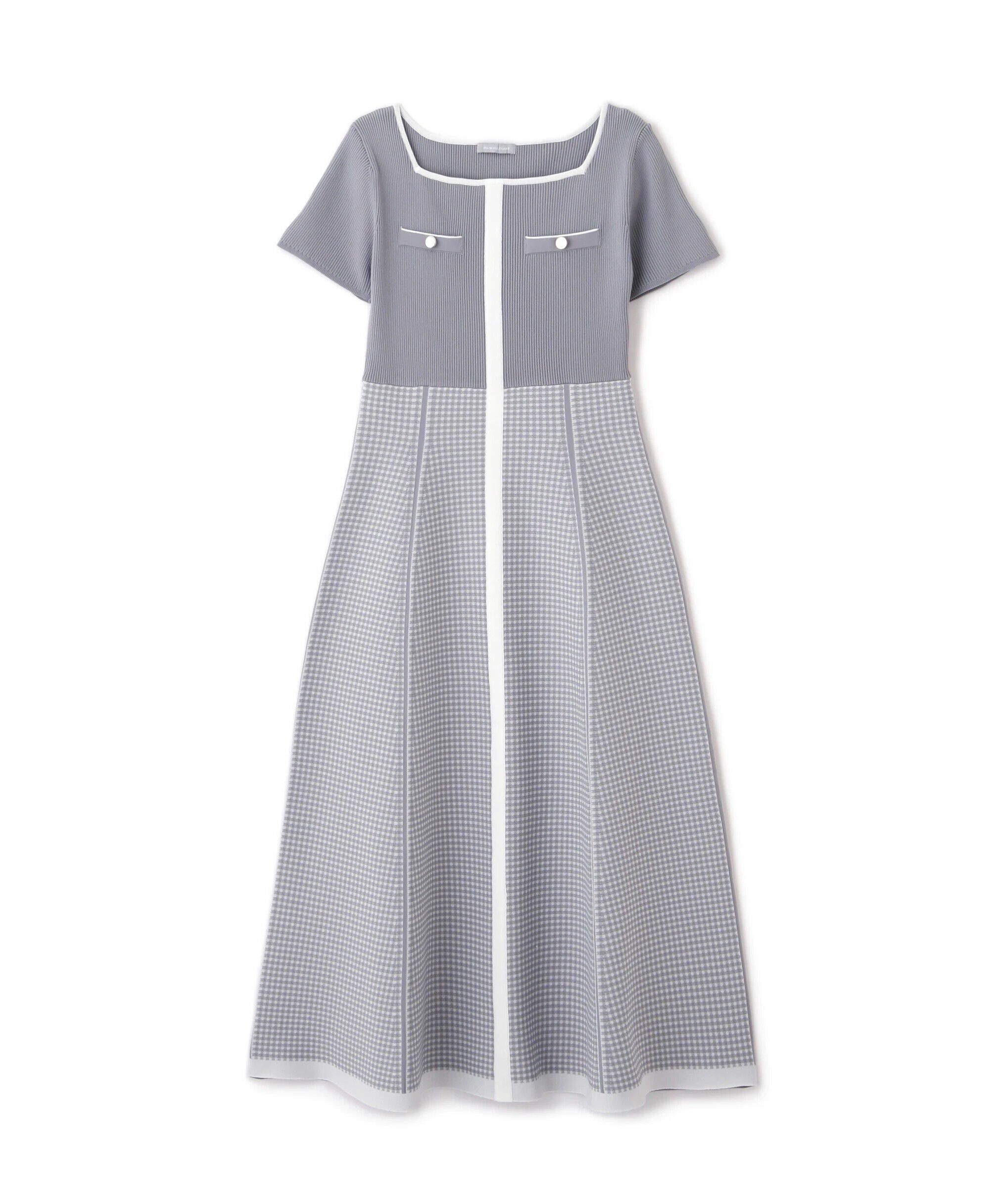  「ジャガードニットフレアワンピース」|ワンピース|