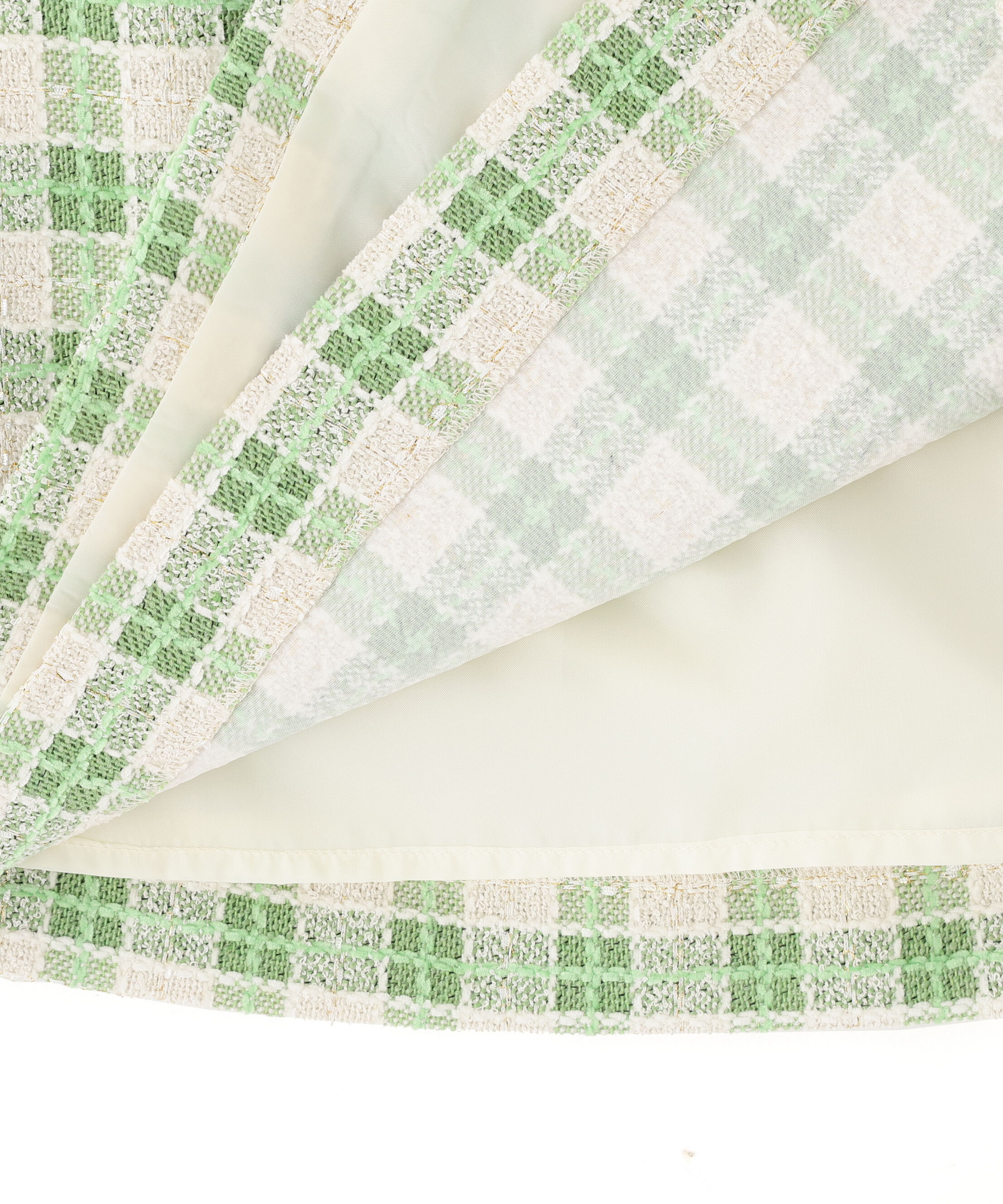  「ブロックチェックツィードミニスカート」|スカート|