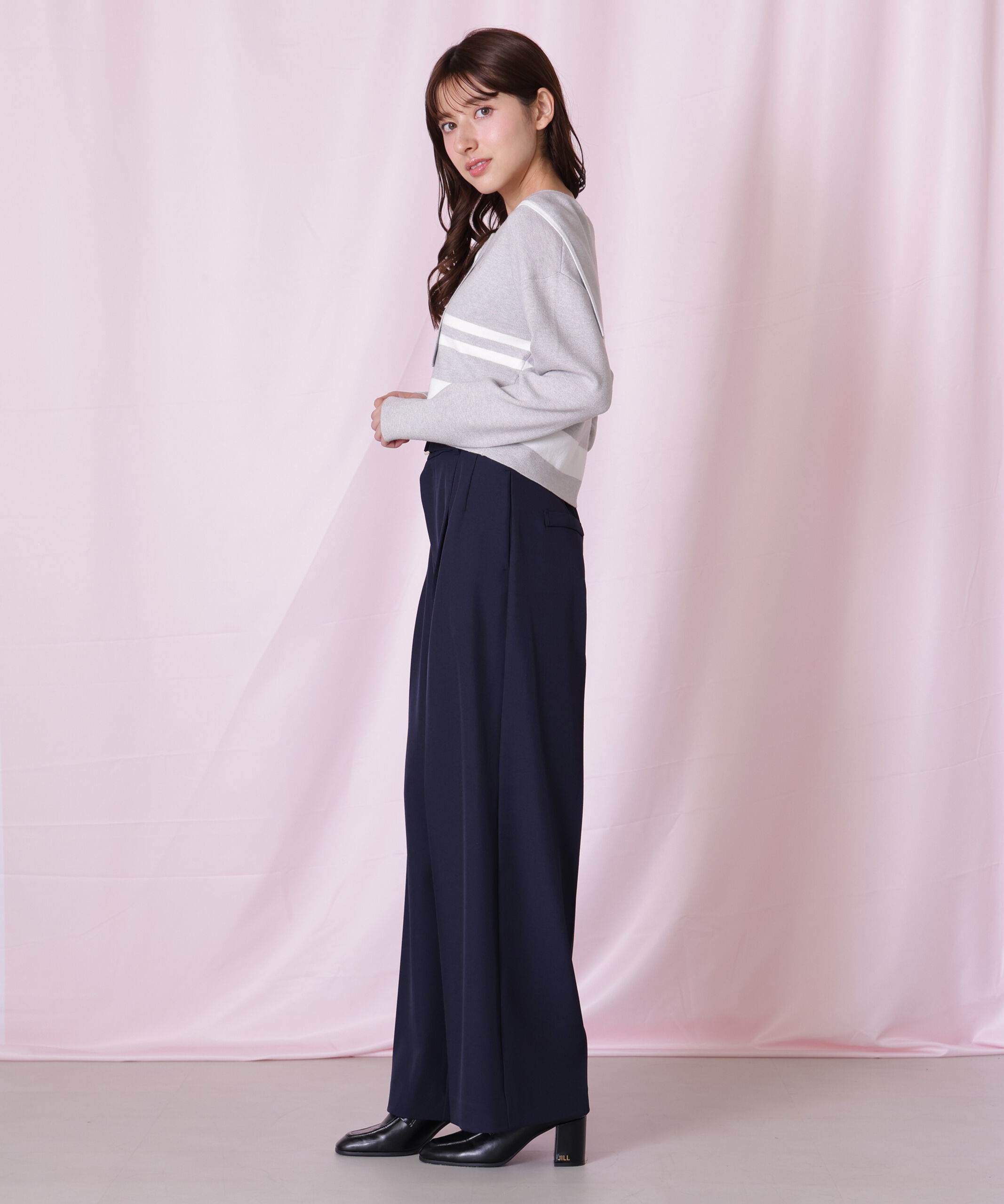  「＜セットアップ対応＞太ベルト付きスラックスパンツ」|その他|