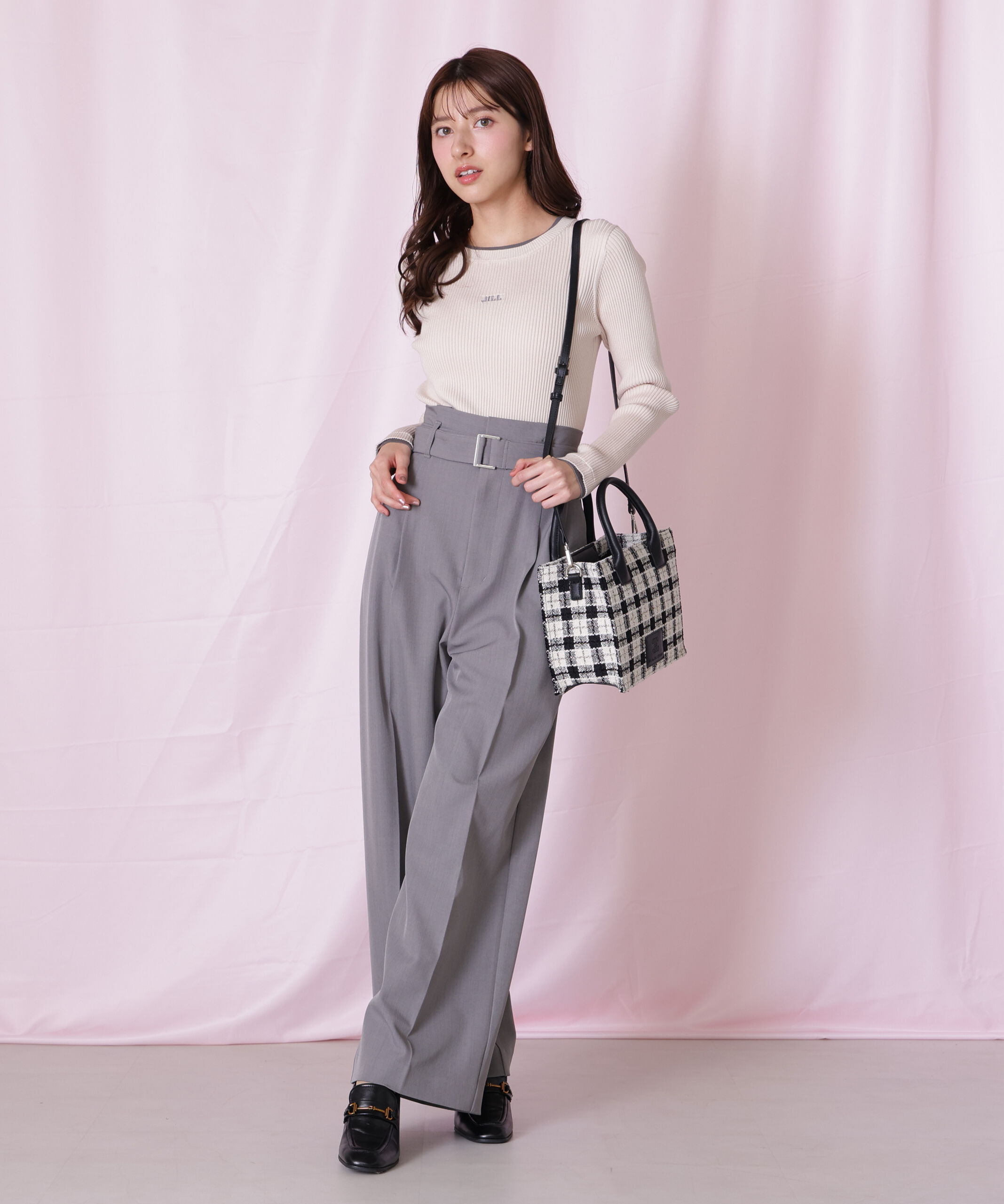  「ツイードチェックトートバッグ」|その他|