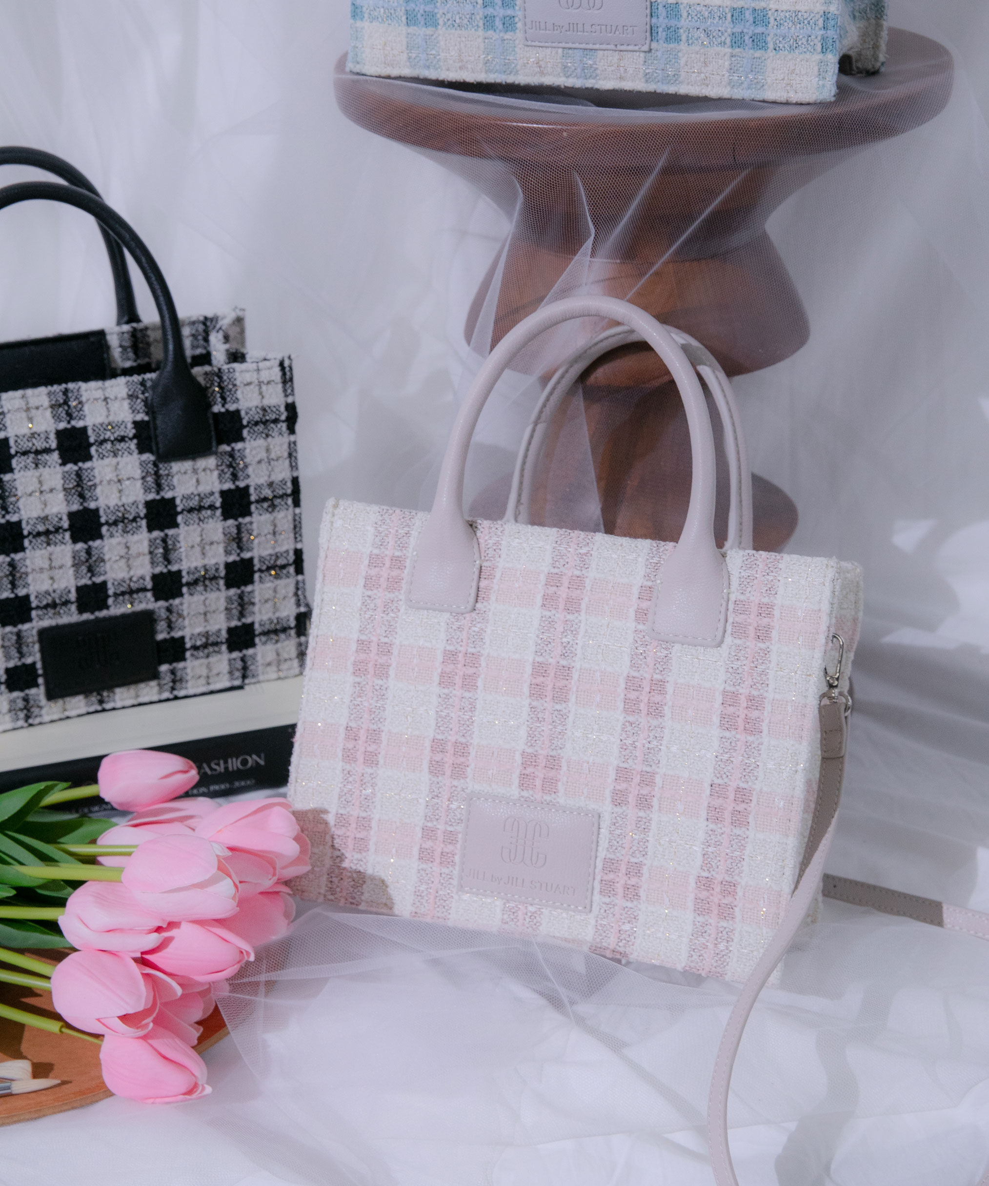  「ツイードチェックトートバッグ」|その他|