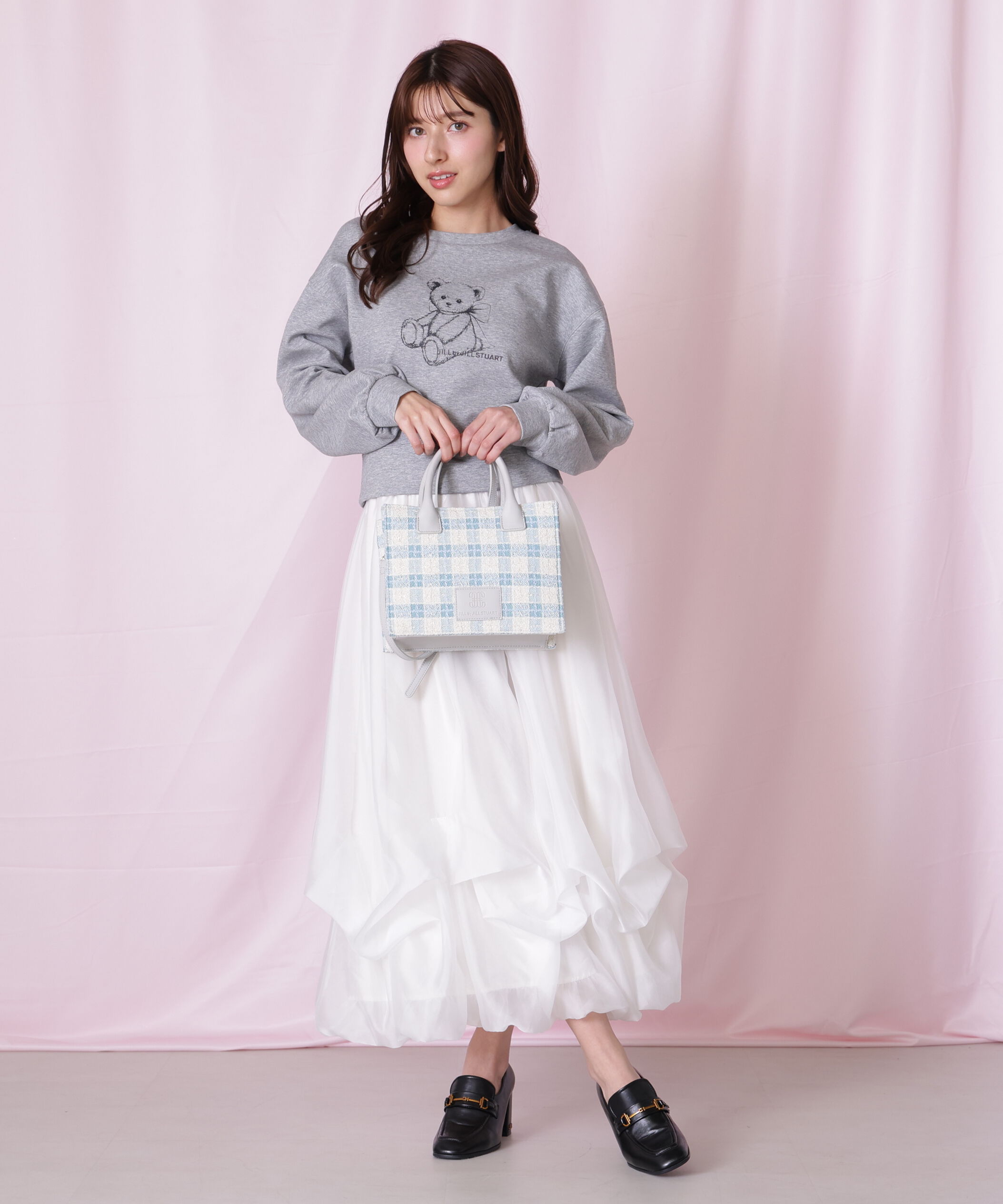  「ツイードチェックトートバッグ」|その他|